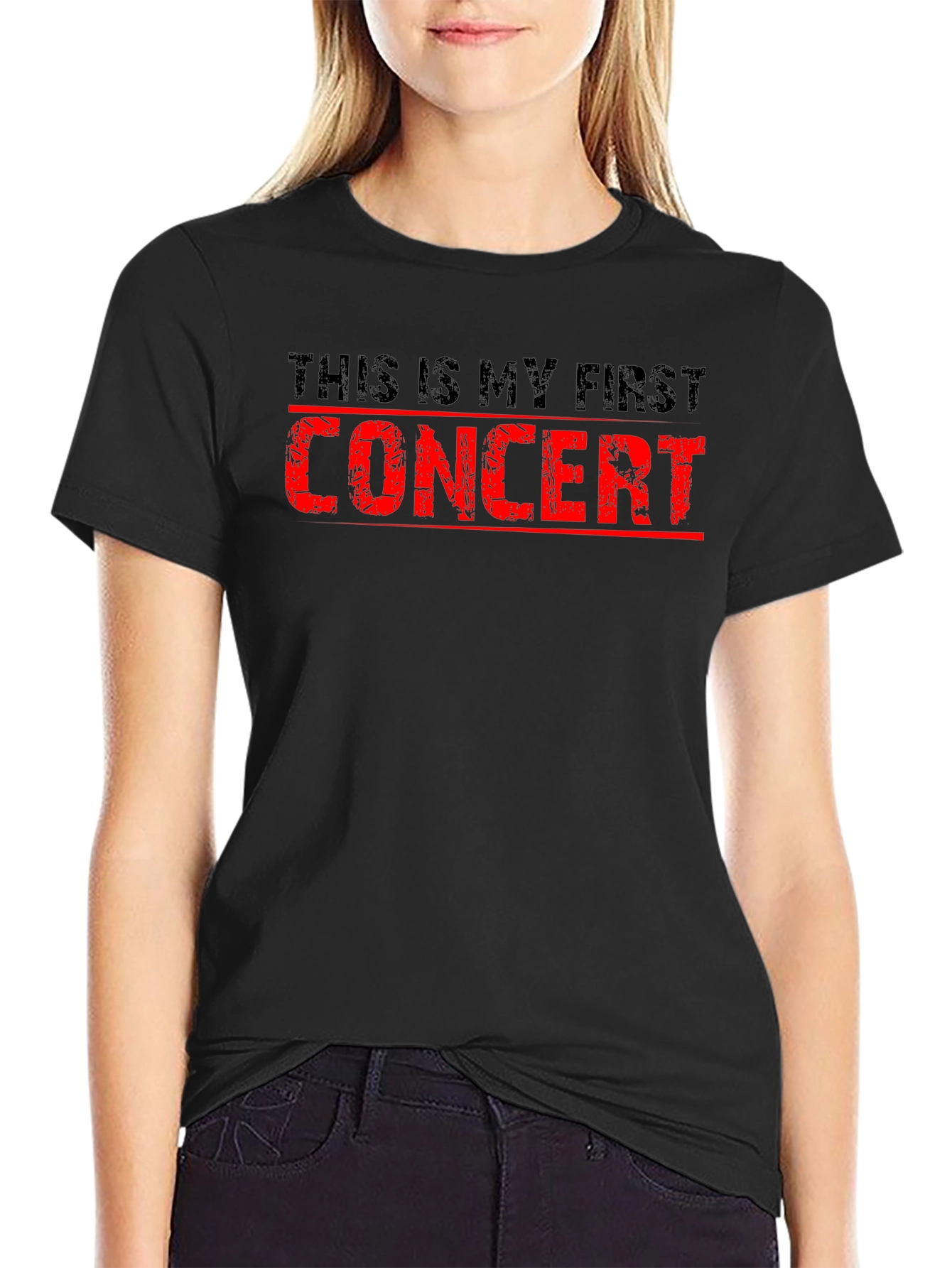 First Concert T-Shirt - Black Cotton Tee