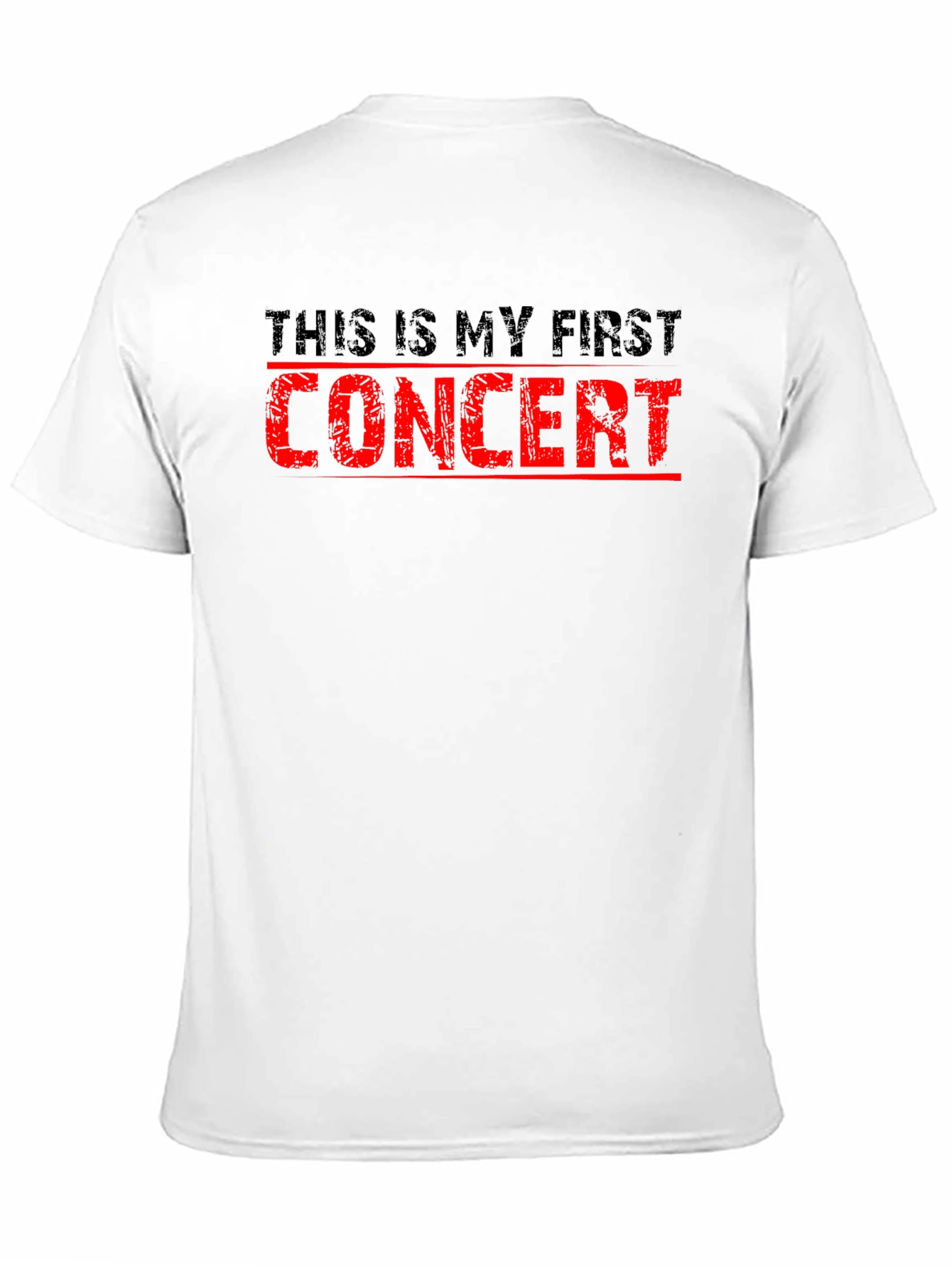 First Concert T-Shirt - Black Cotton Tee