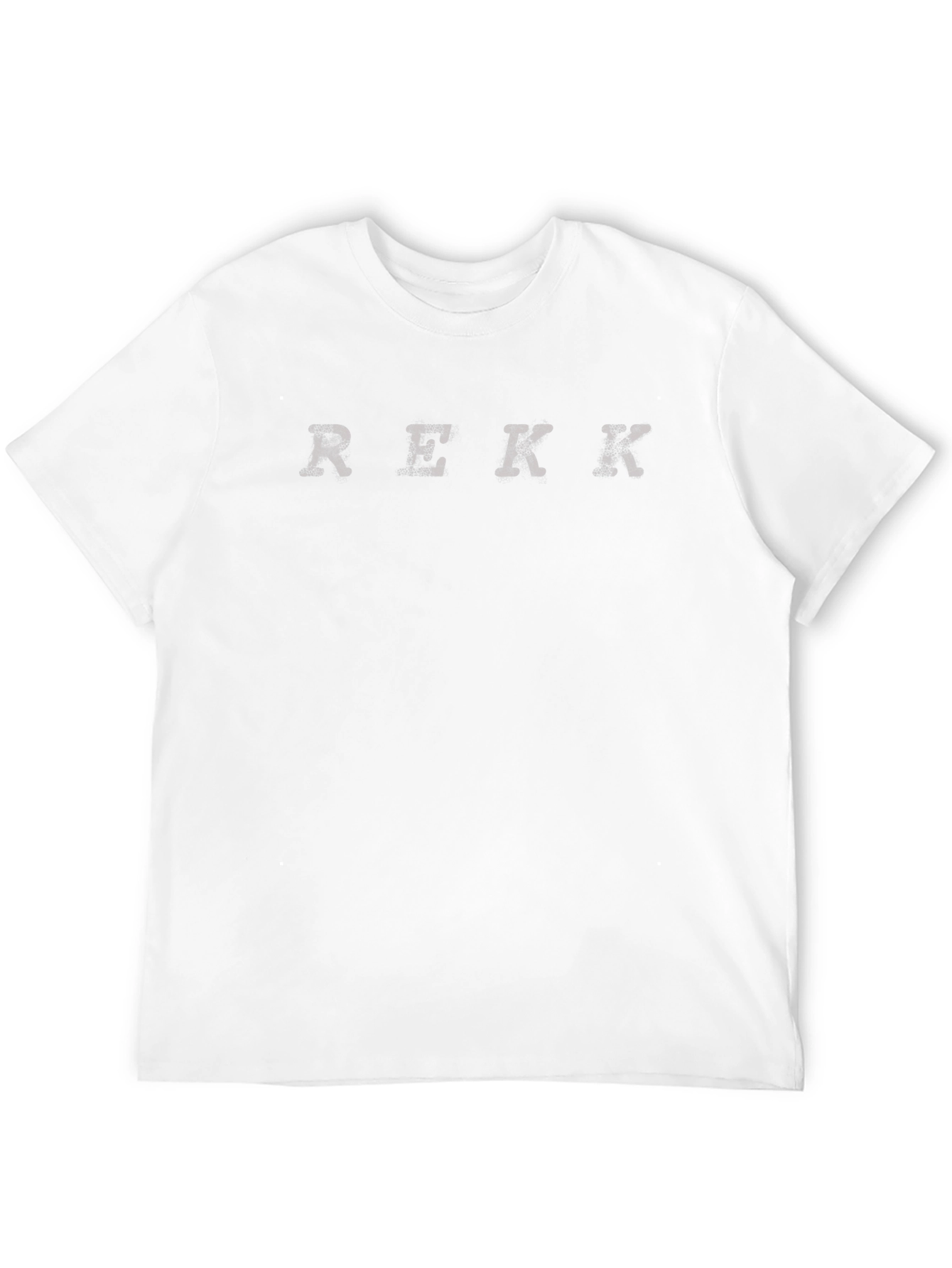 REKK Black Graphic Tee - Distressed Print
