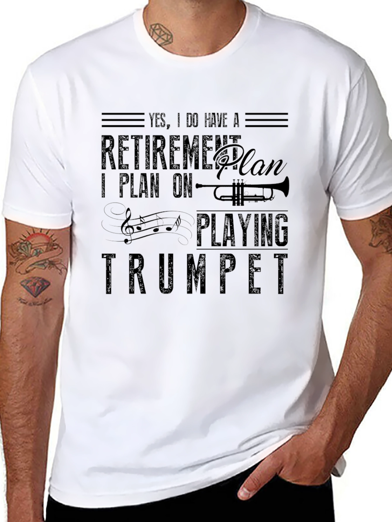 Retirement Plan Trumpet T-Shirt - Musician Gift