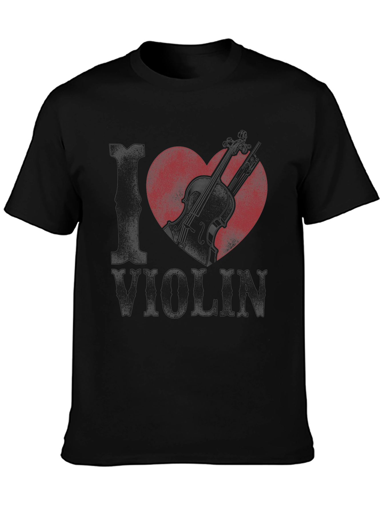 I Love Violin Graphic Tee - Musician T-Shirt