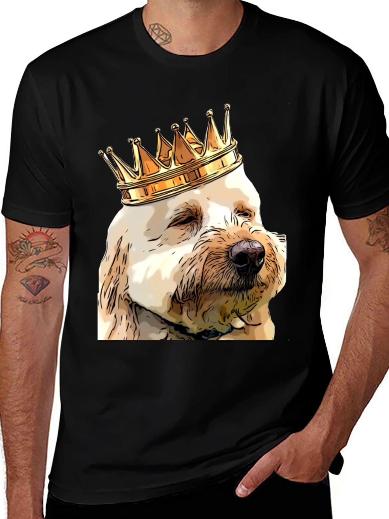 King Dog T-Shirt - Funny Pet Lover Tee