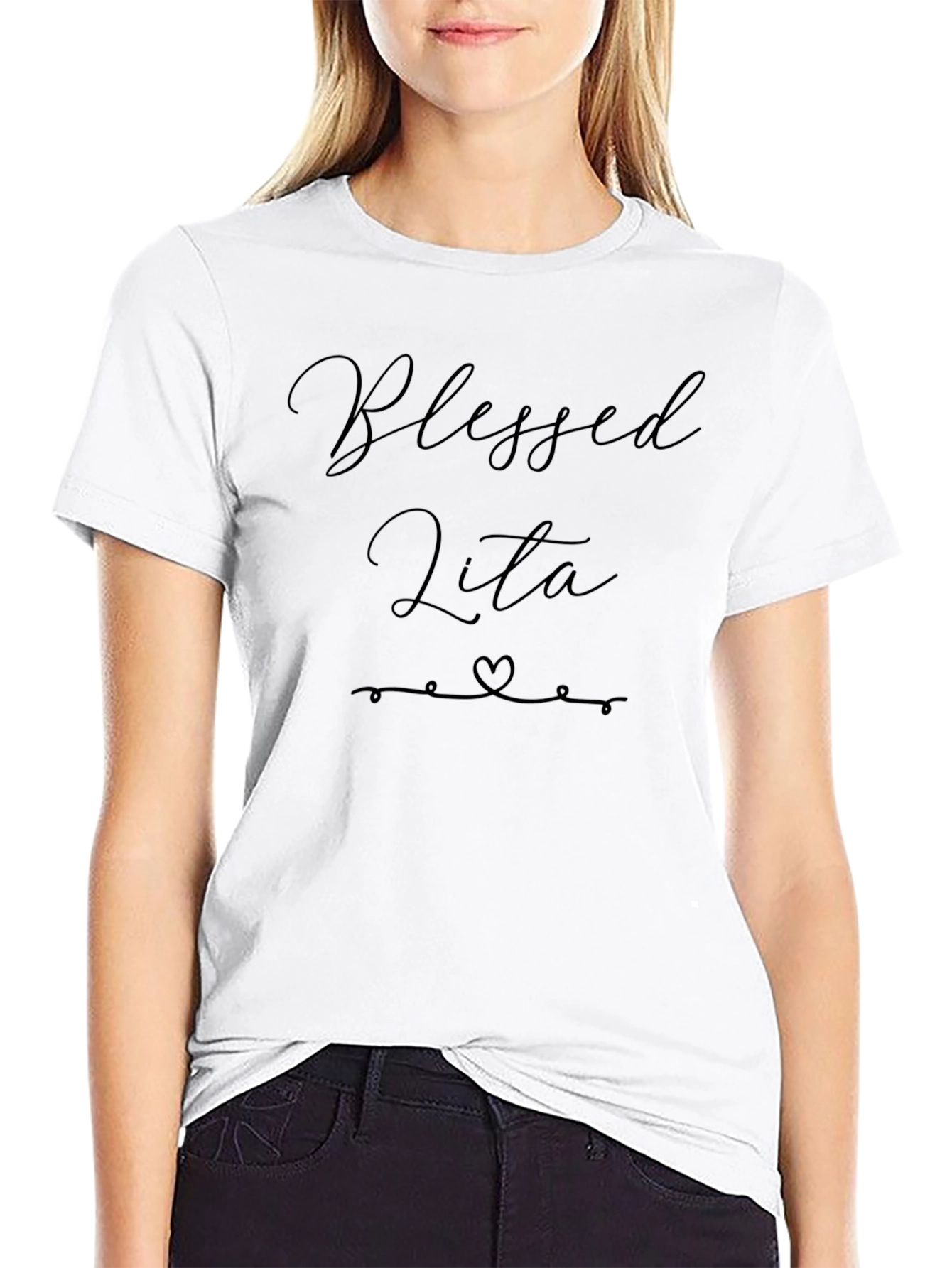 Blessed Lita Black T-Shirt - Stylish & Comfortable