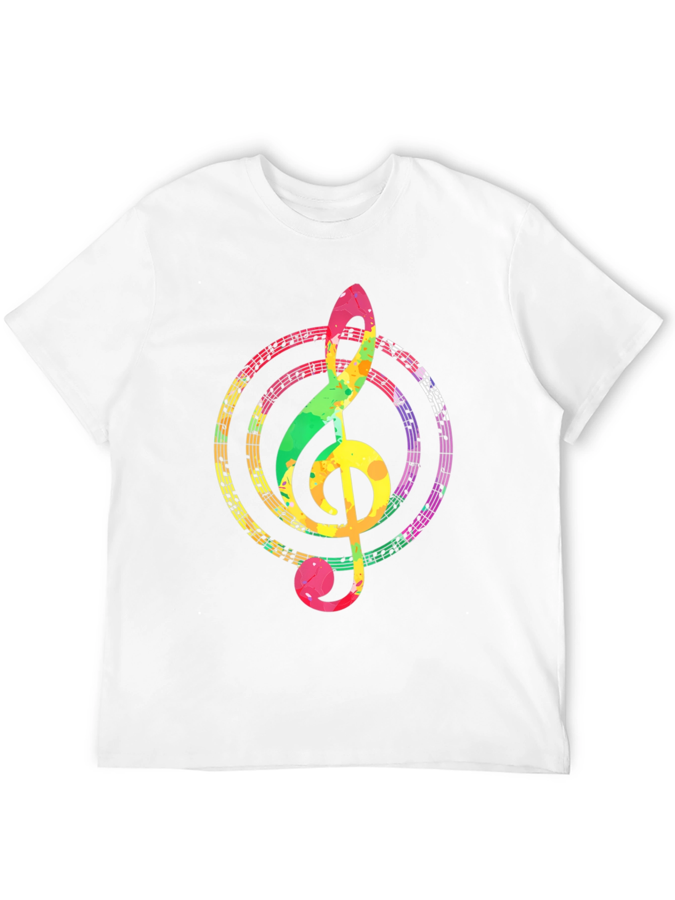 Colorful Music Note T-Shirt