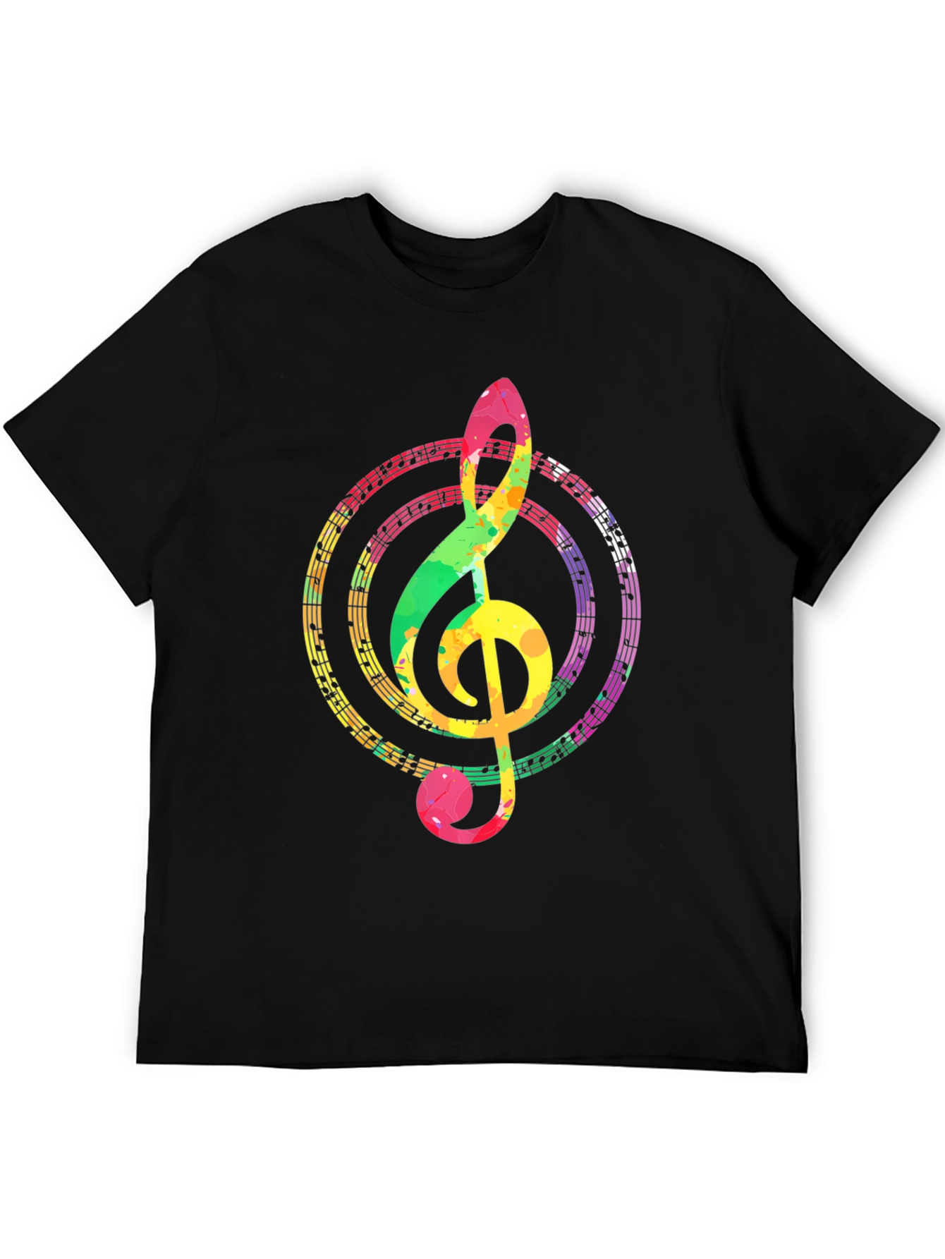 Colorful Music Note T-Shirt