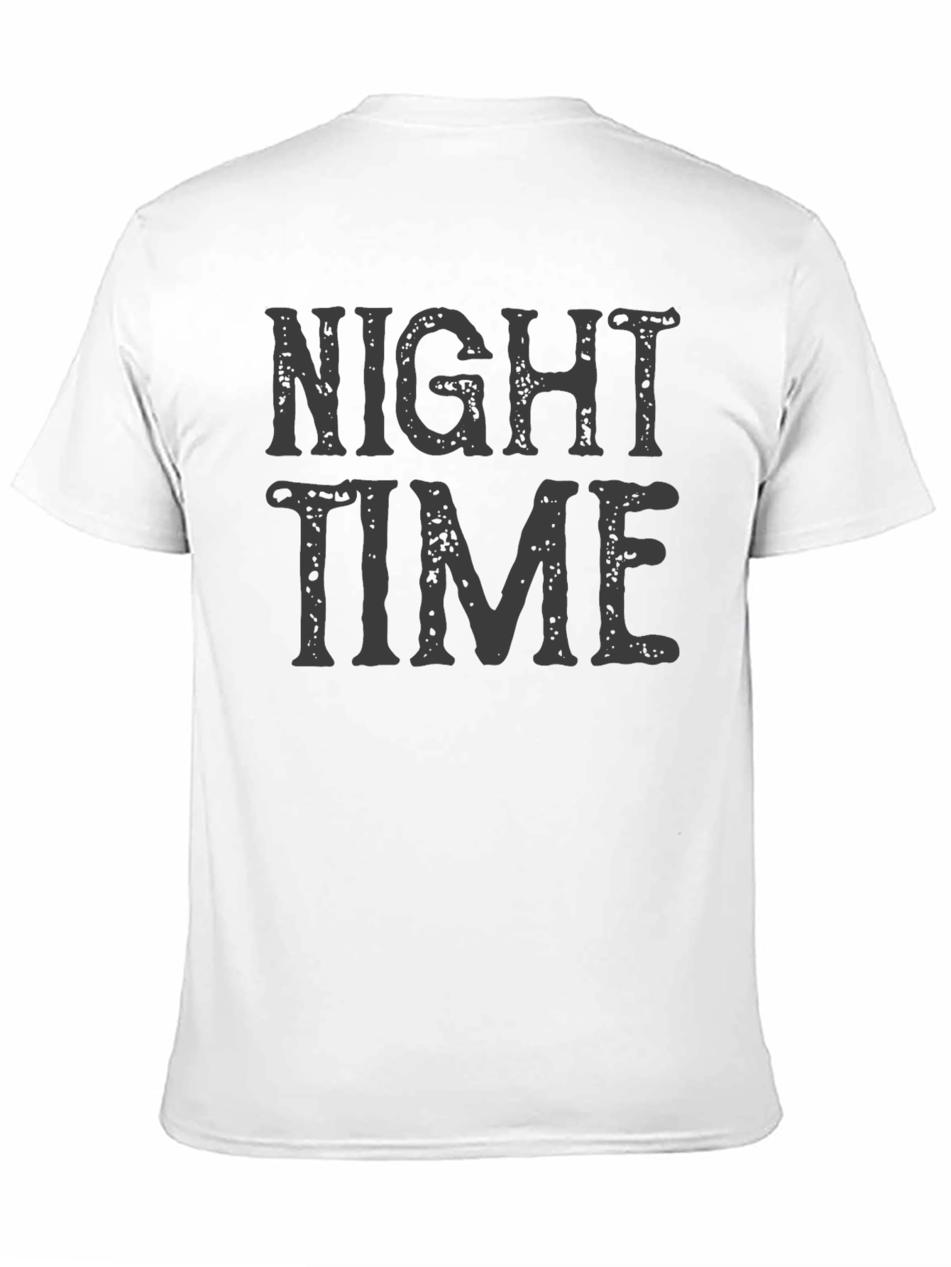 Night Time Graphic Print T-Shirt - Casual Wear