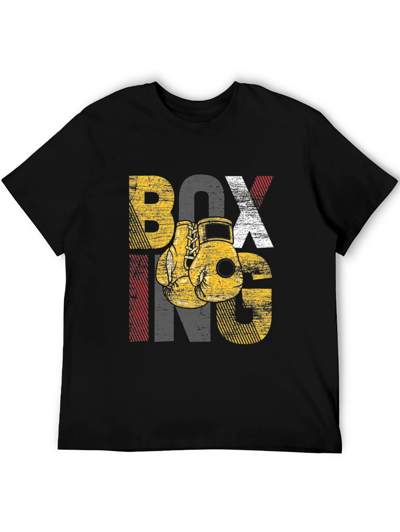 Boxing Graphic Tee - Distressed Design