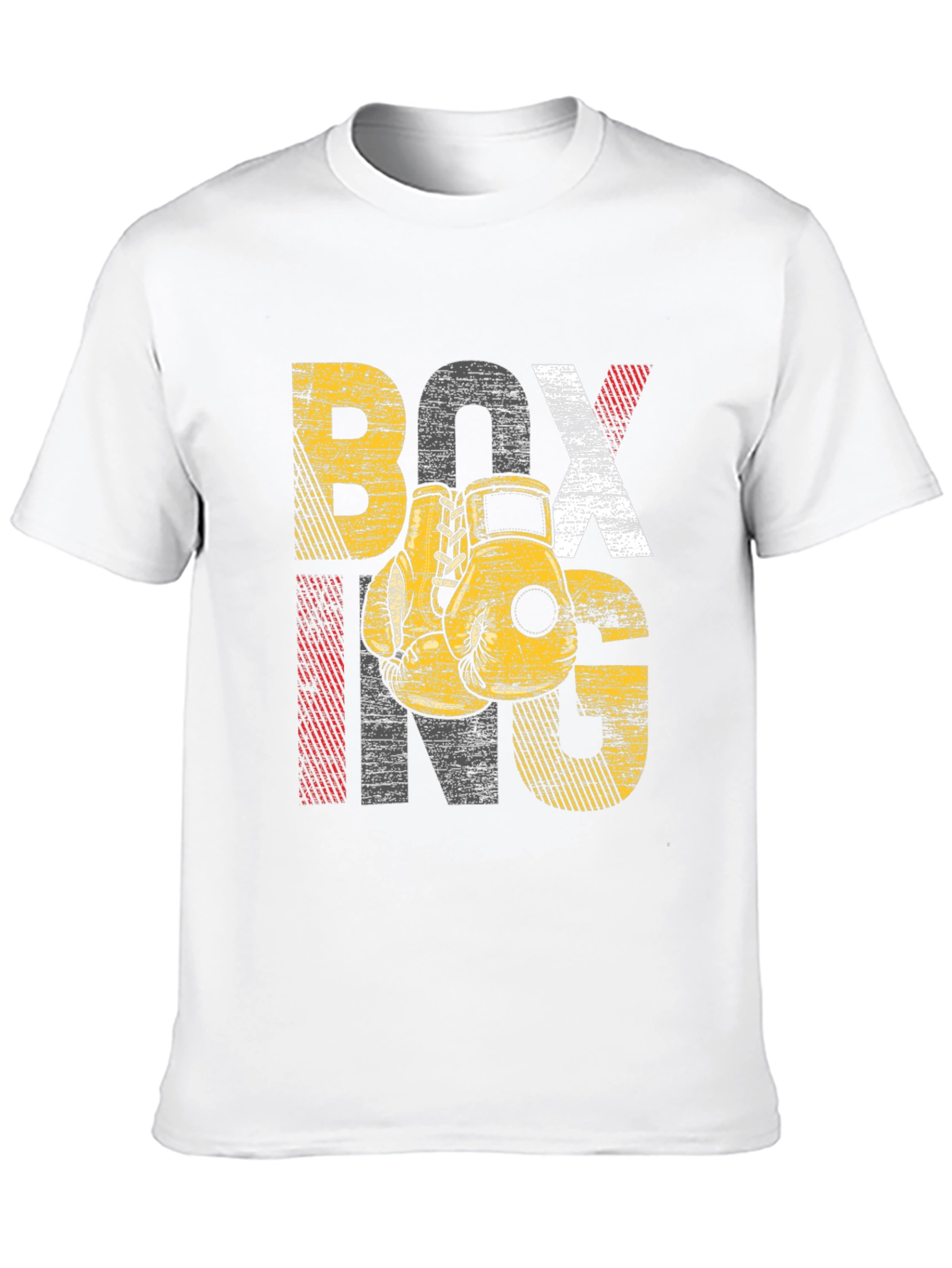 Boxing Graphic Tee - Distressed Design