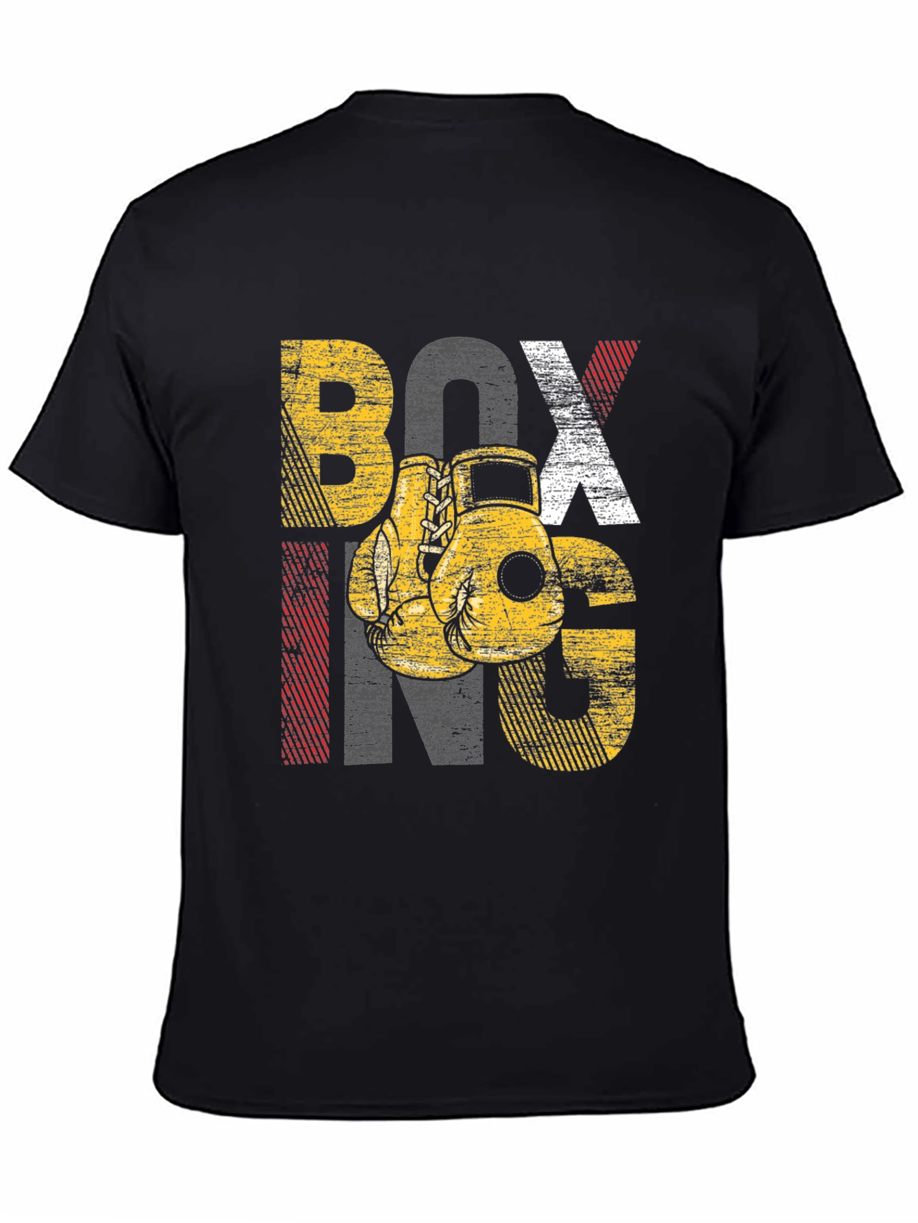 Boxing Graphic Tee - Distressed Design