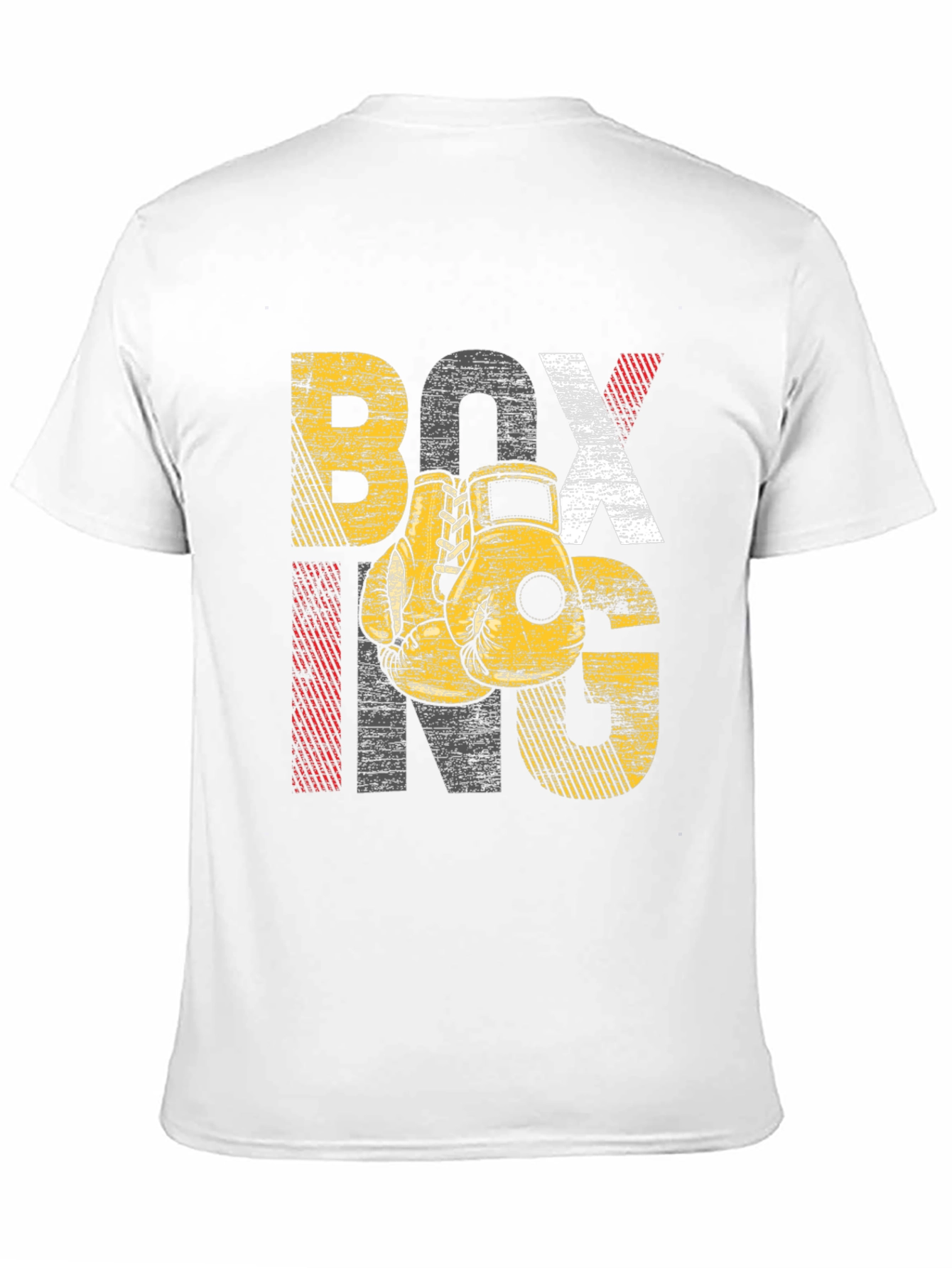 Boxing Graphic Tee - Distressed Design