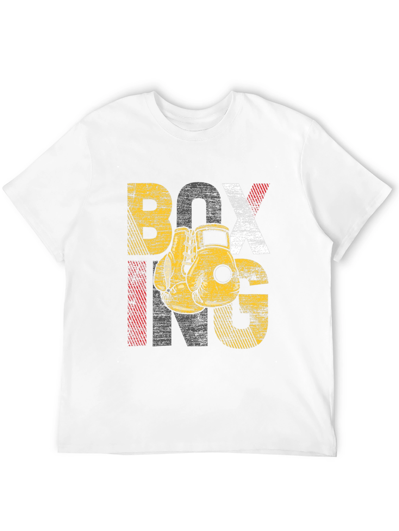 Boxing Graphic Tee - Distressed Design