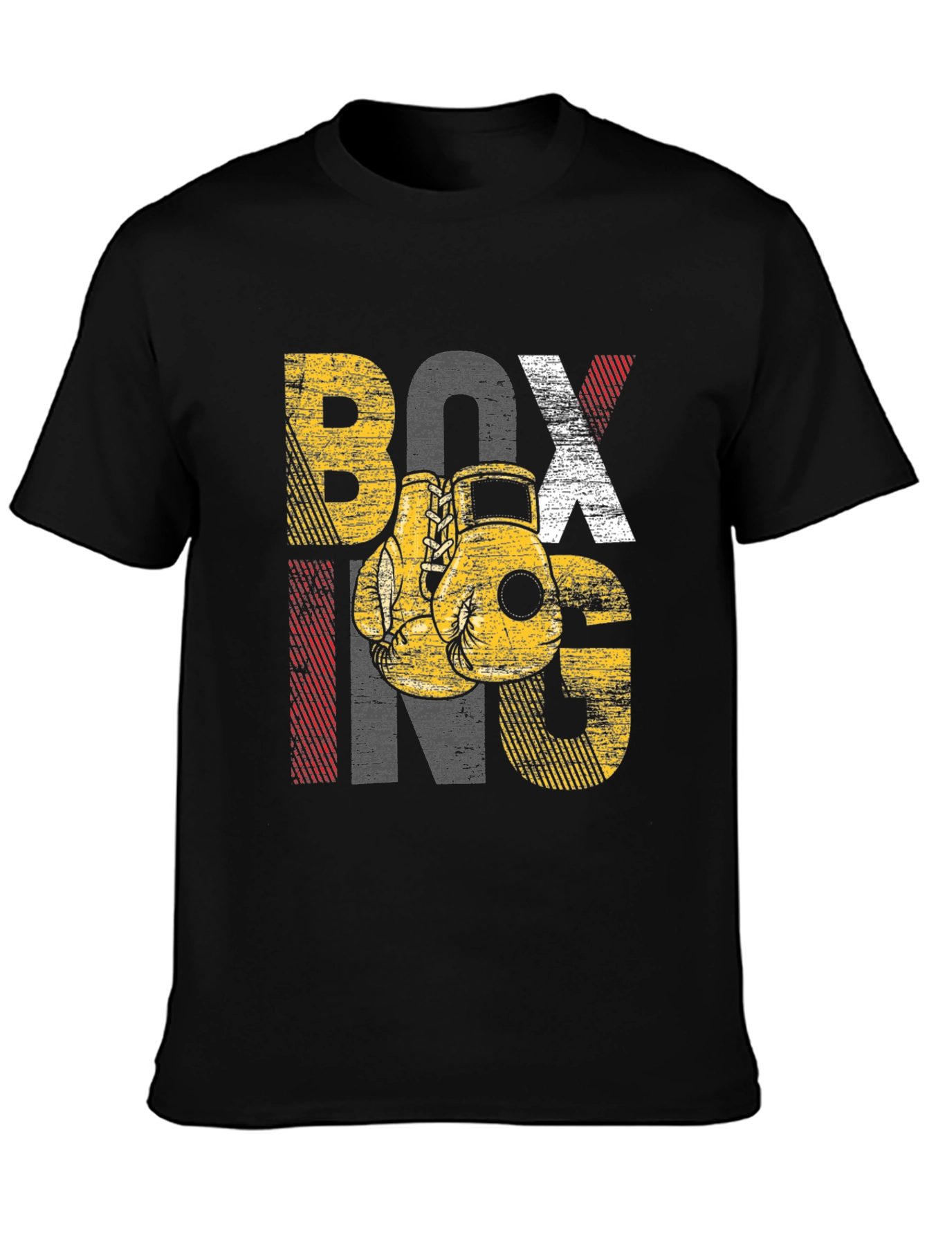 Boxing Graphic Tee - Distressed Design