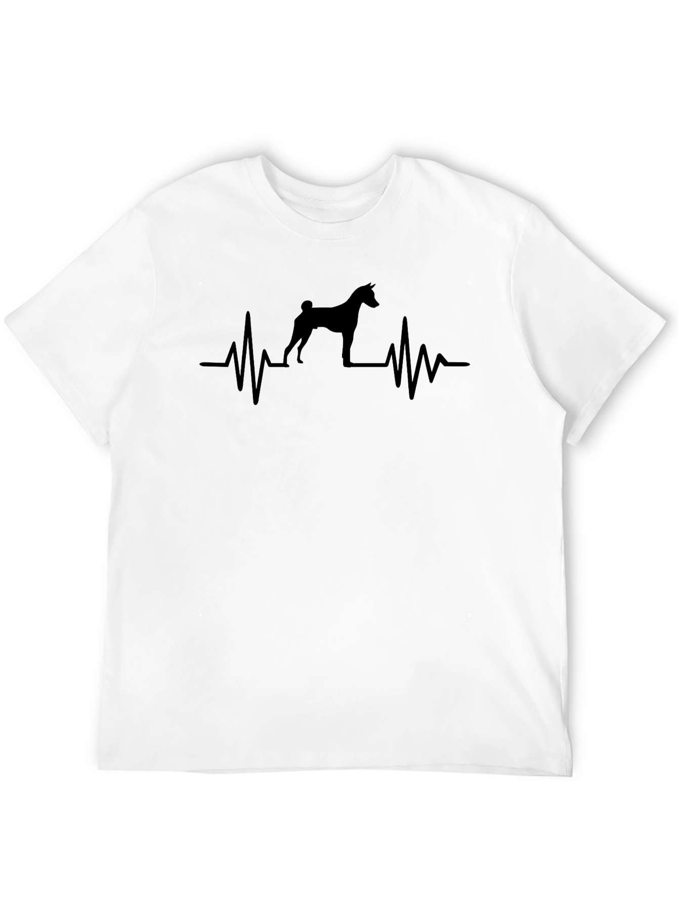 Dog Heartbeat T-Shirt - Mens Crew Neck Tee