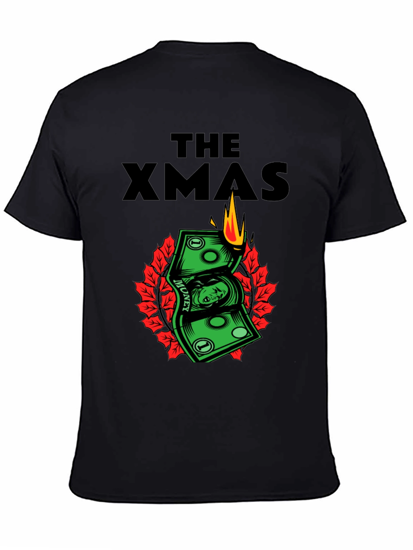 The Xmas Money T-Shirt - Burning Cash Holiday Tee