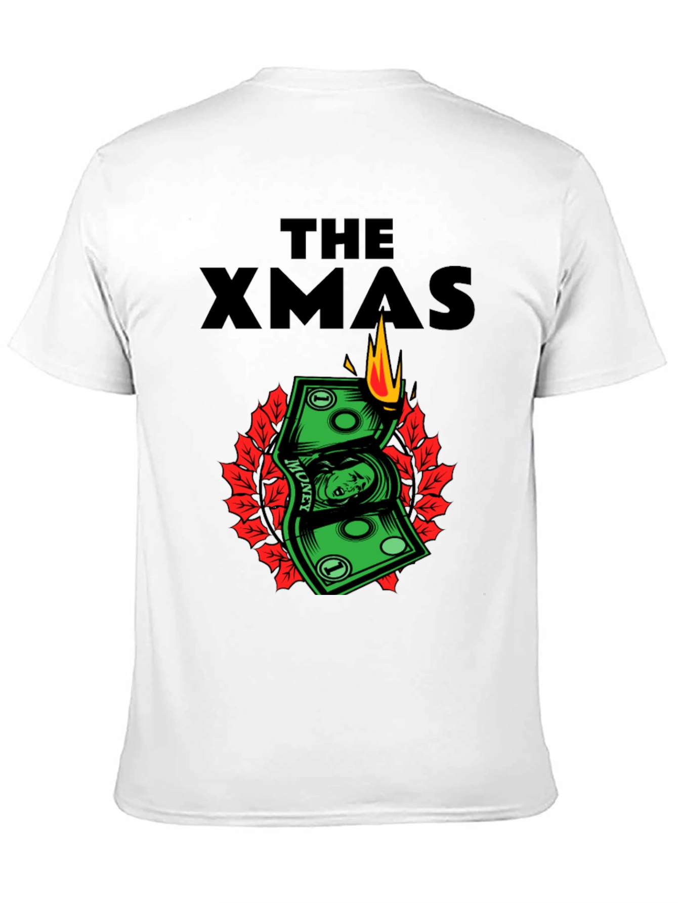 The Xmas Money T-Shirt - Burning Cash Holiday Tee