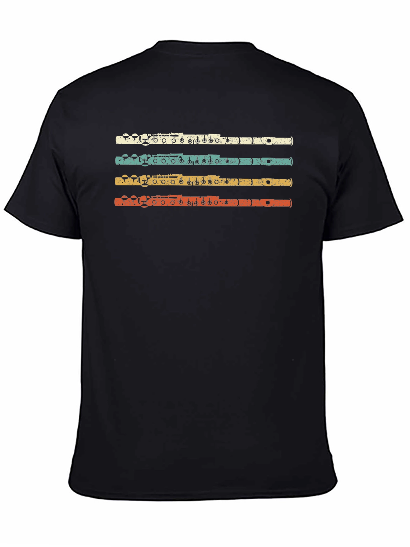 Retro Flute Player T-Shirt