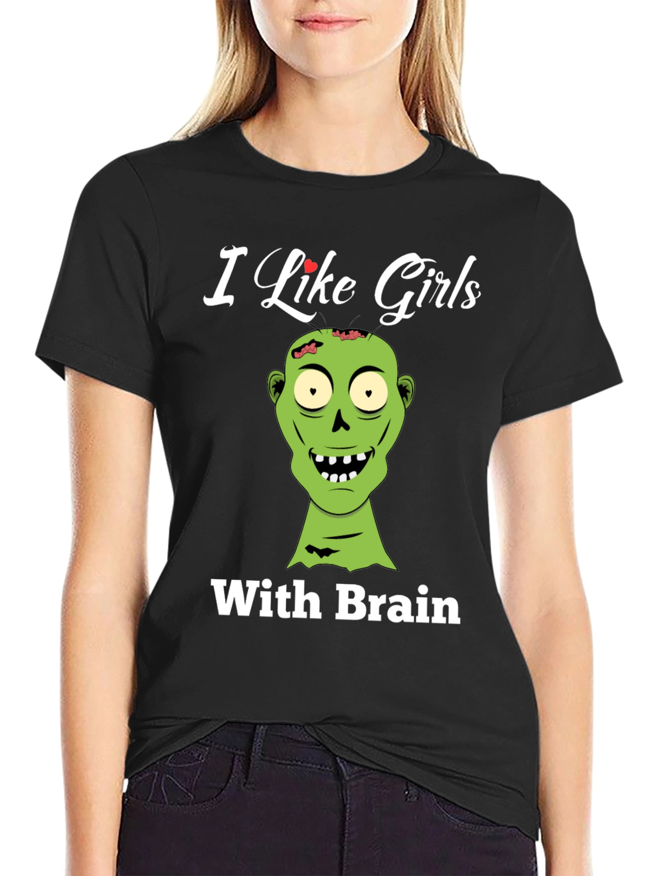 Zombie Lover T-Shirt - I Like Girls With Brains!