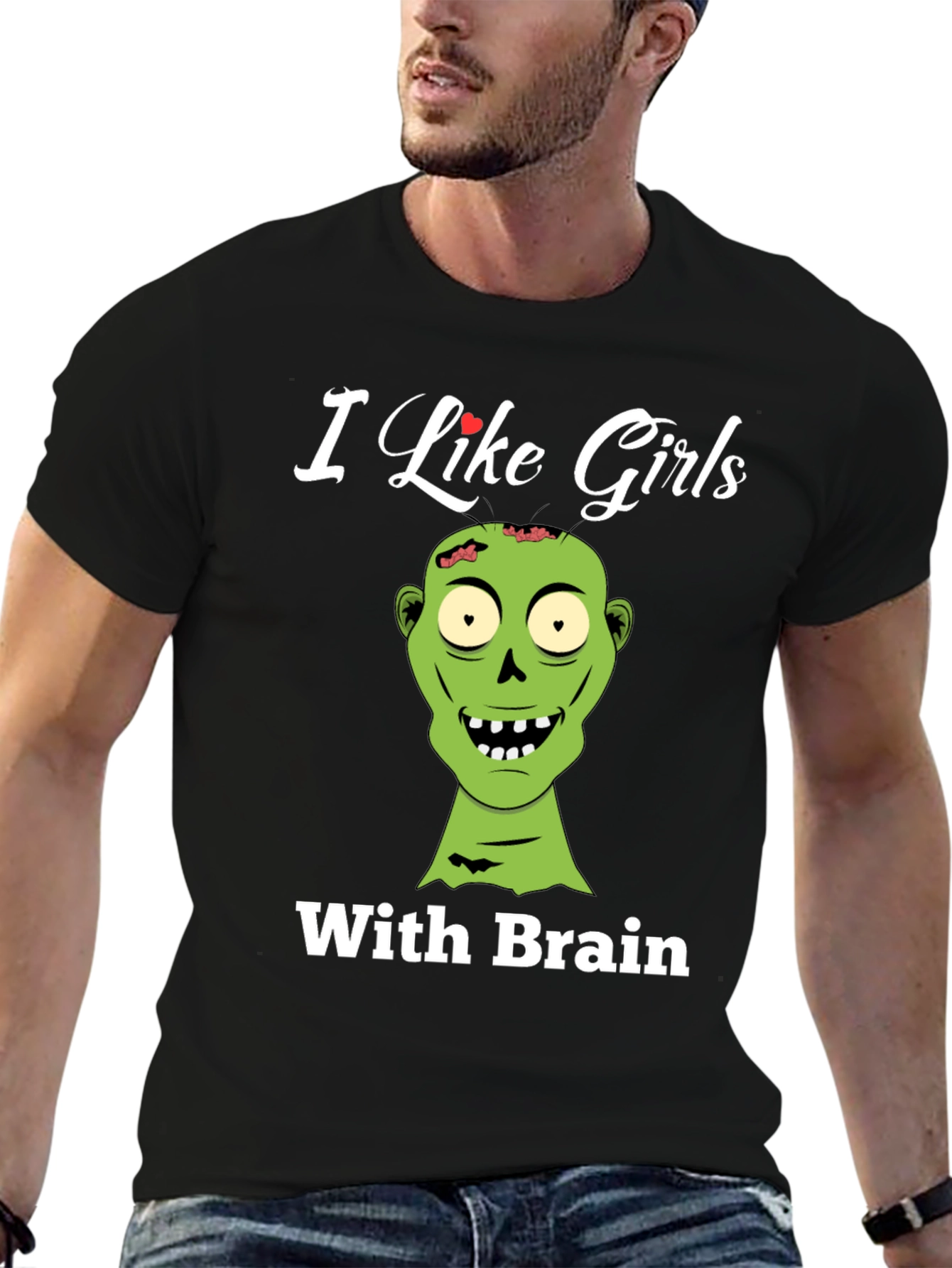 Zombie Lover T-Shirt - I Like Girls With Brains!