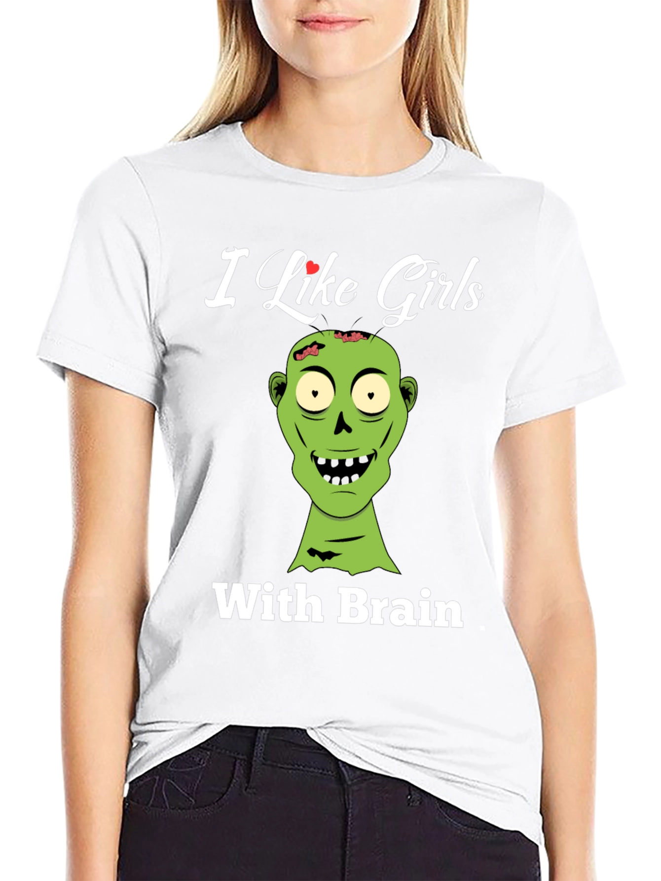Zombie Lover T-Shirt - I Like Girls With Brains!