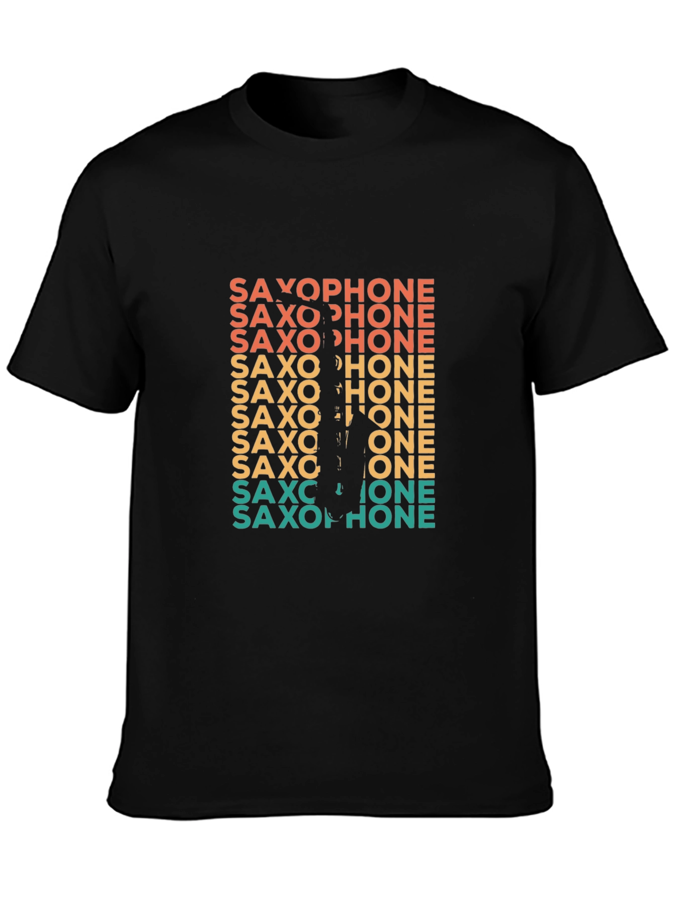 Retro Saxophone Player Graphic Tee