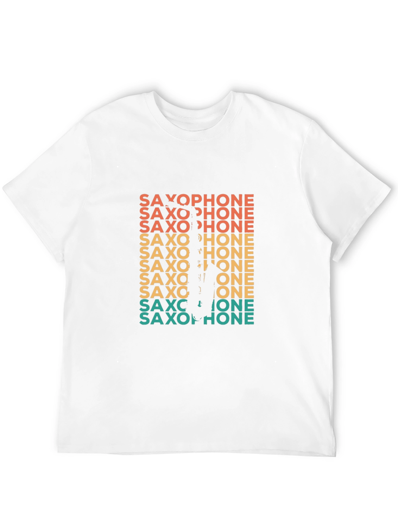 Retro Saxophone Player Graphic Tee