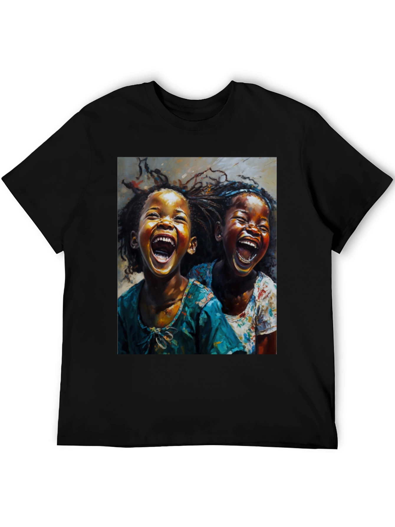 Joyful Children Graphic Tee - Black