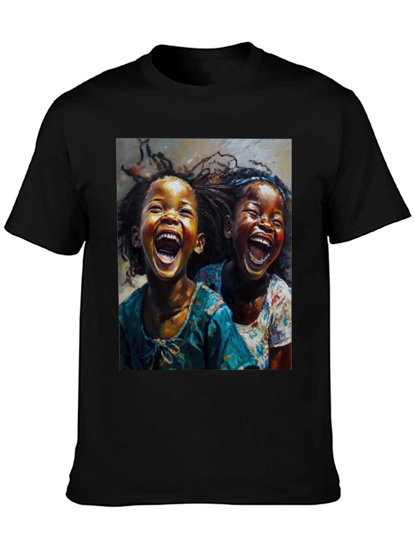 Joyful Children Graphic Tee - Black