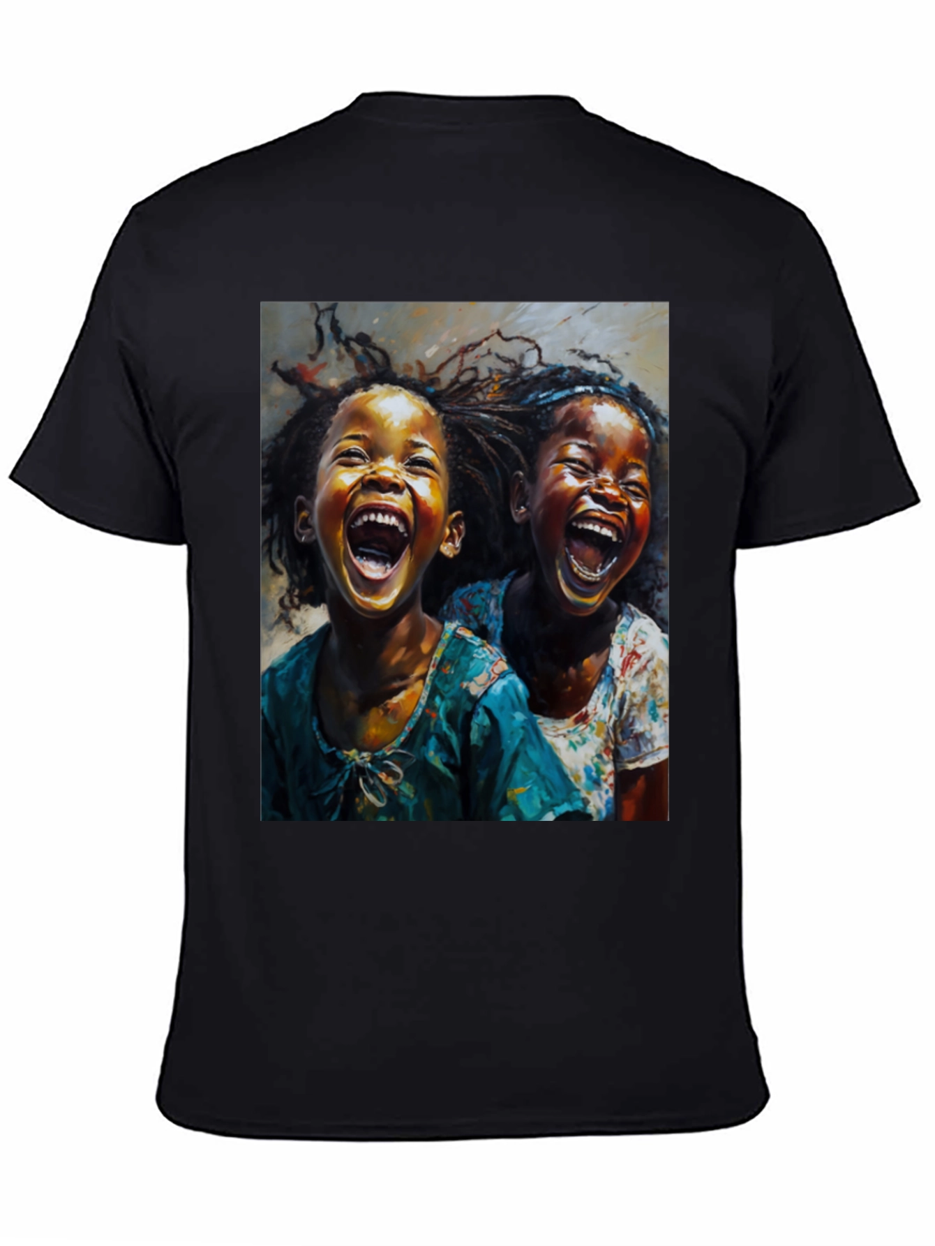 Joyful Children Graphic Tee - Black