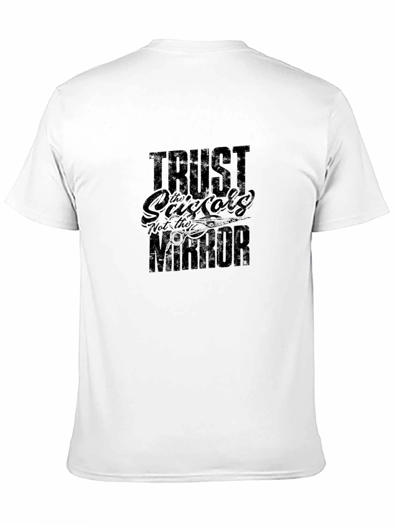 Trust the Scissors T-Shirt - Stylish Black Tee