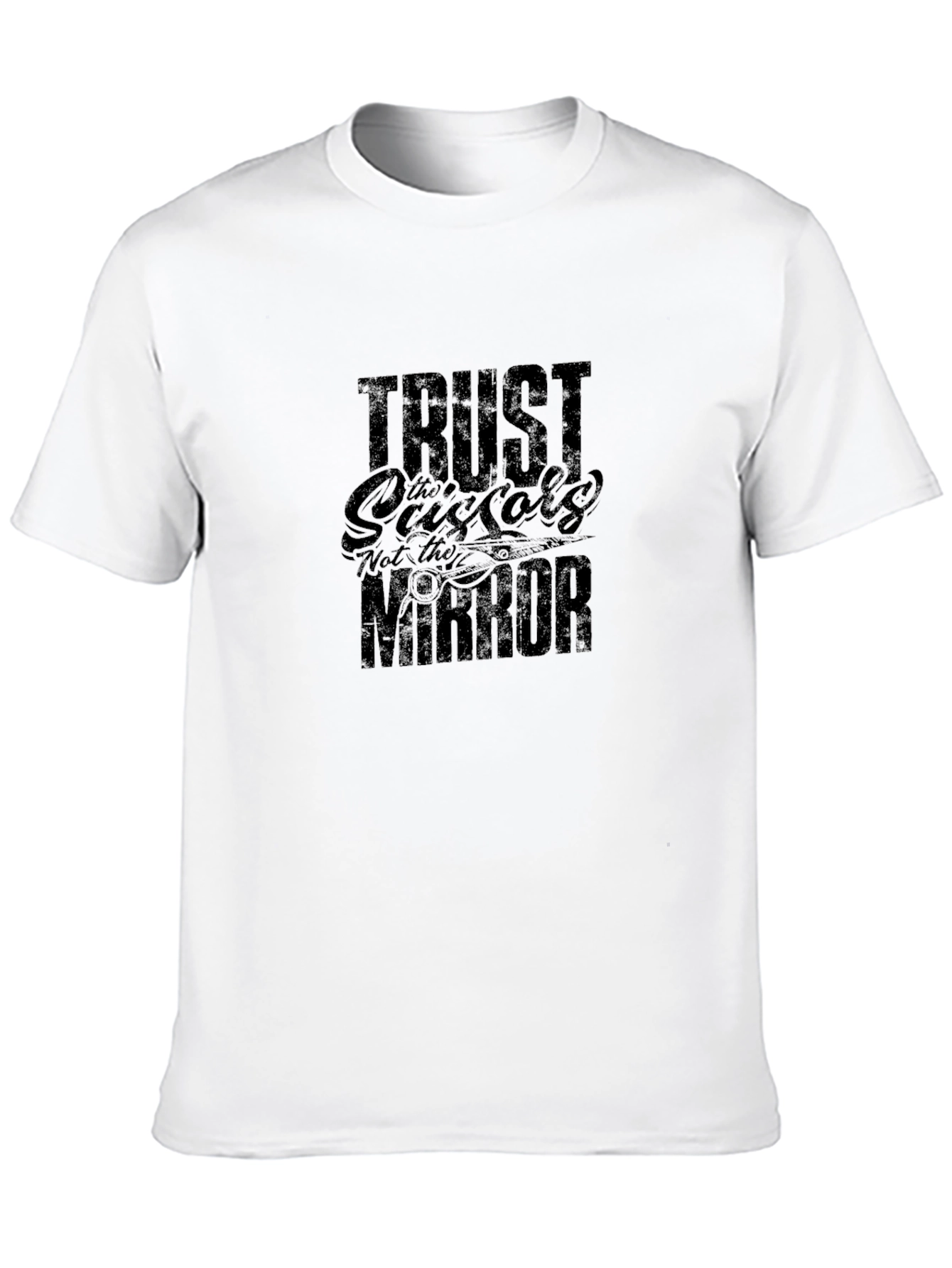 Trust the Scissors T-Shirt - Stylish Black Tee
