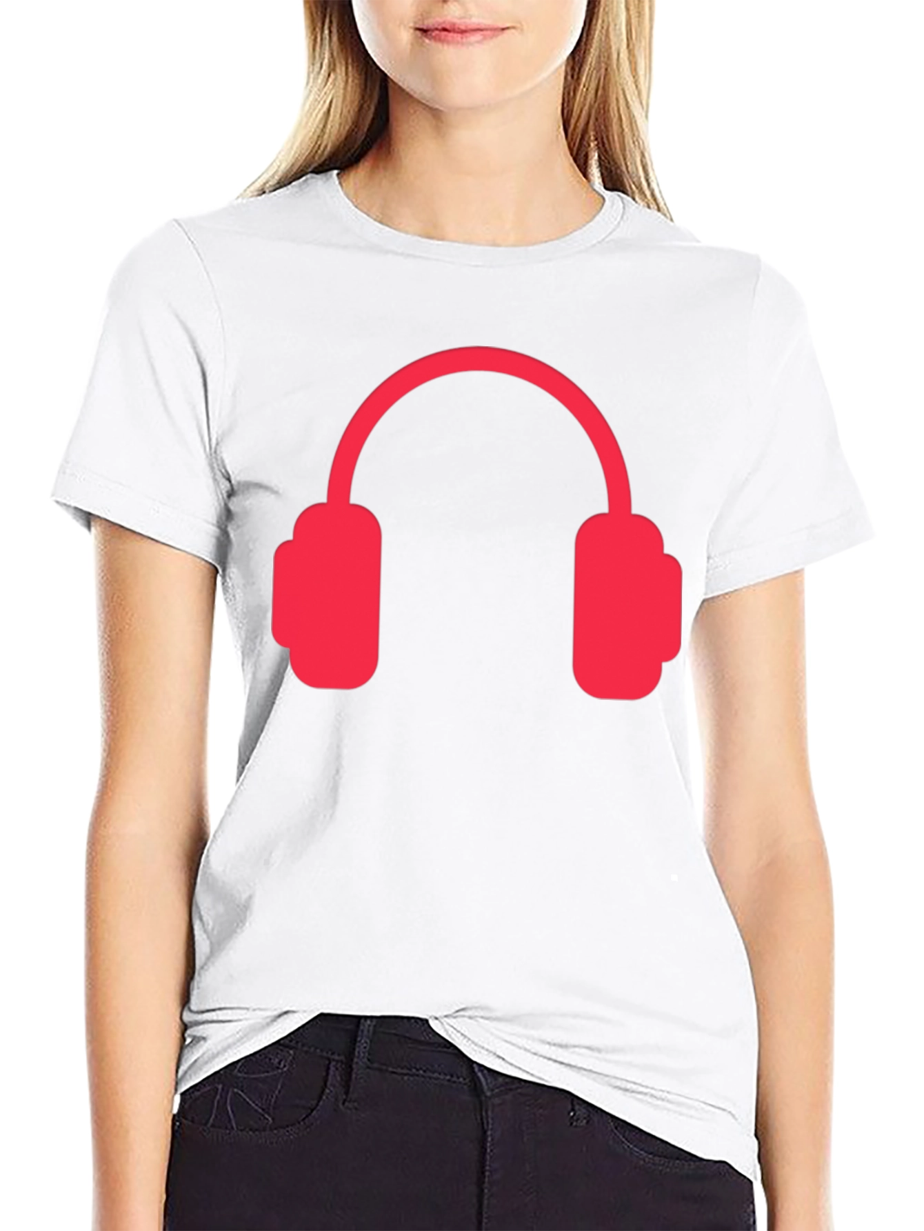 Headphones Graphic Tee - Black
