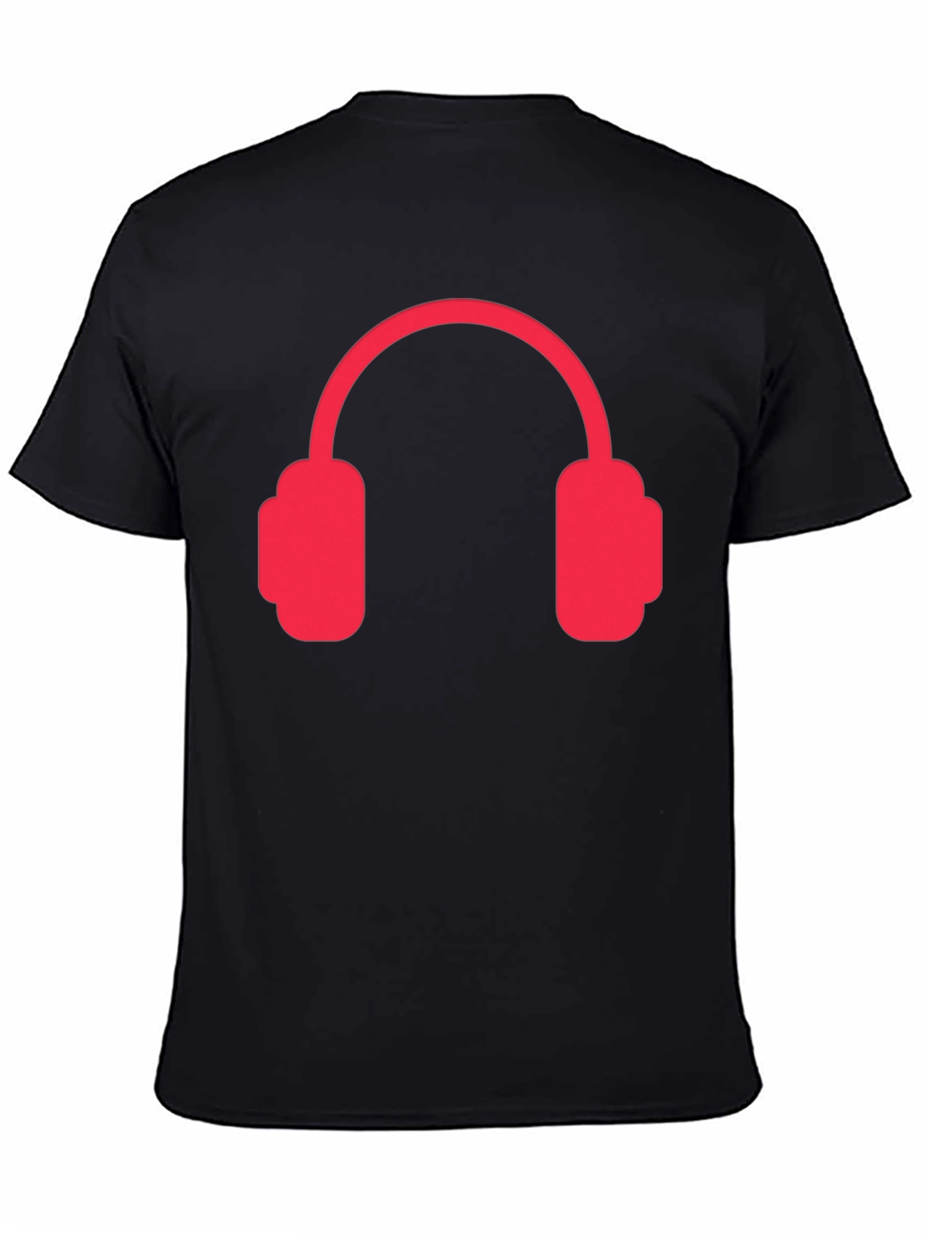 Headphones Graphic Tee - Black
