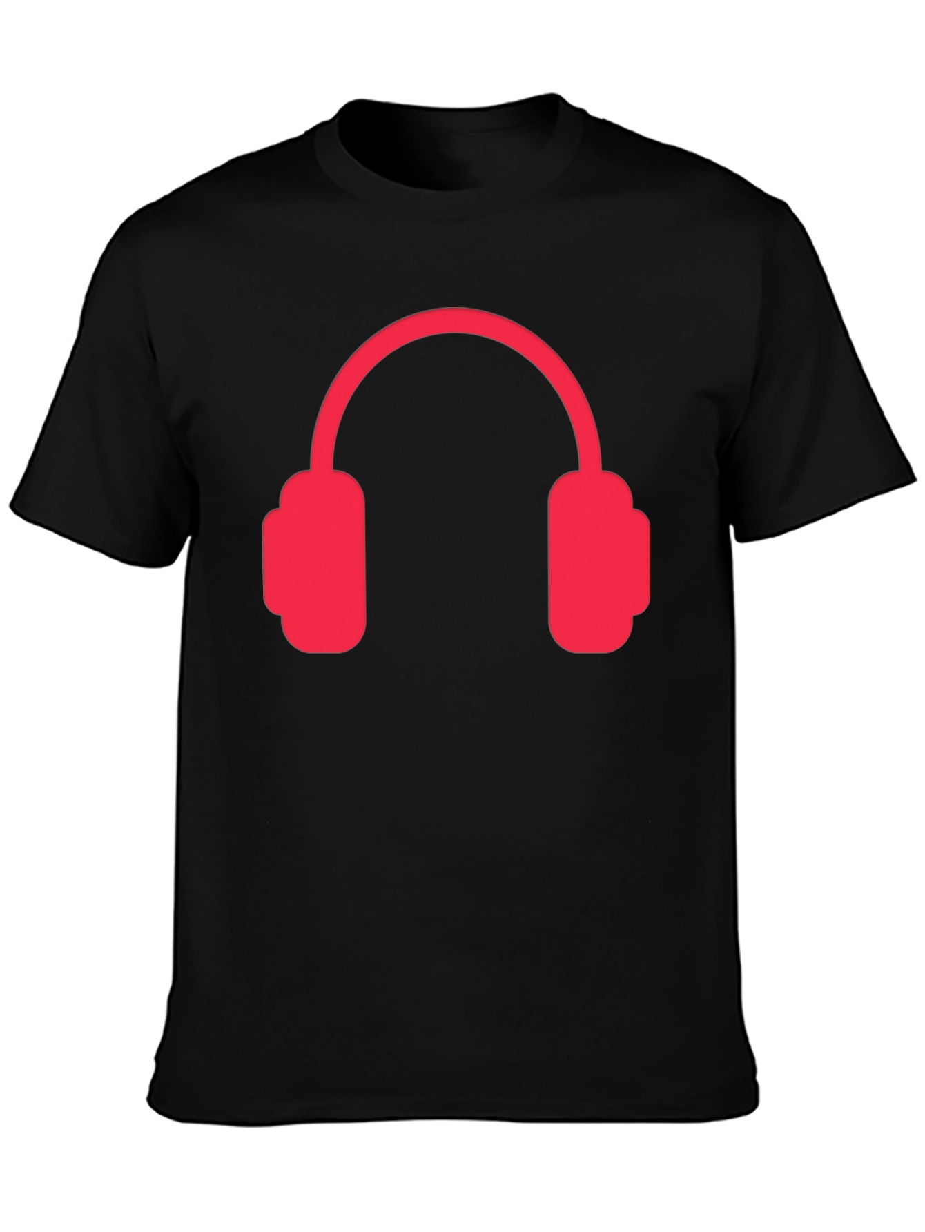 Headphones Graphic Tee - Black