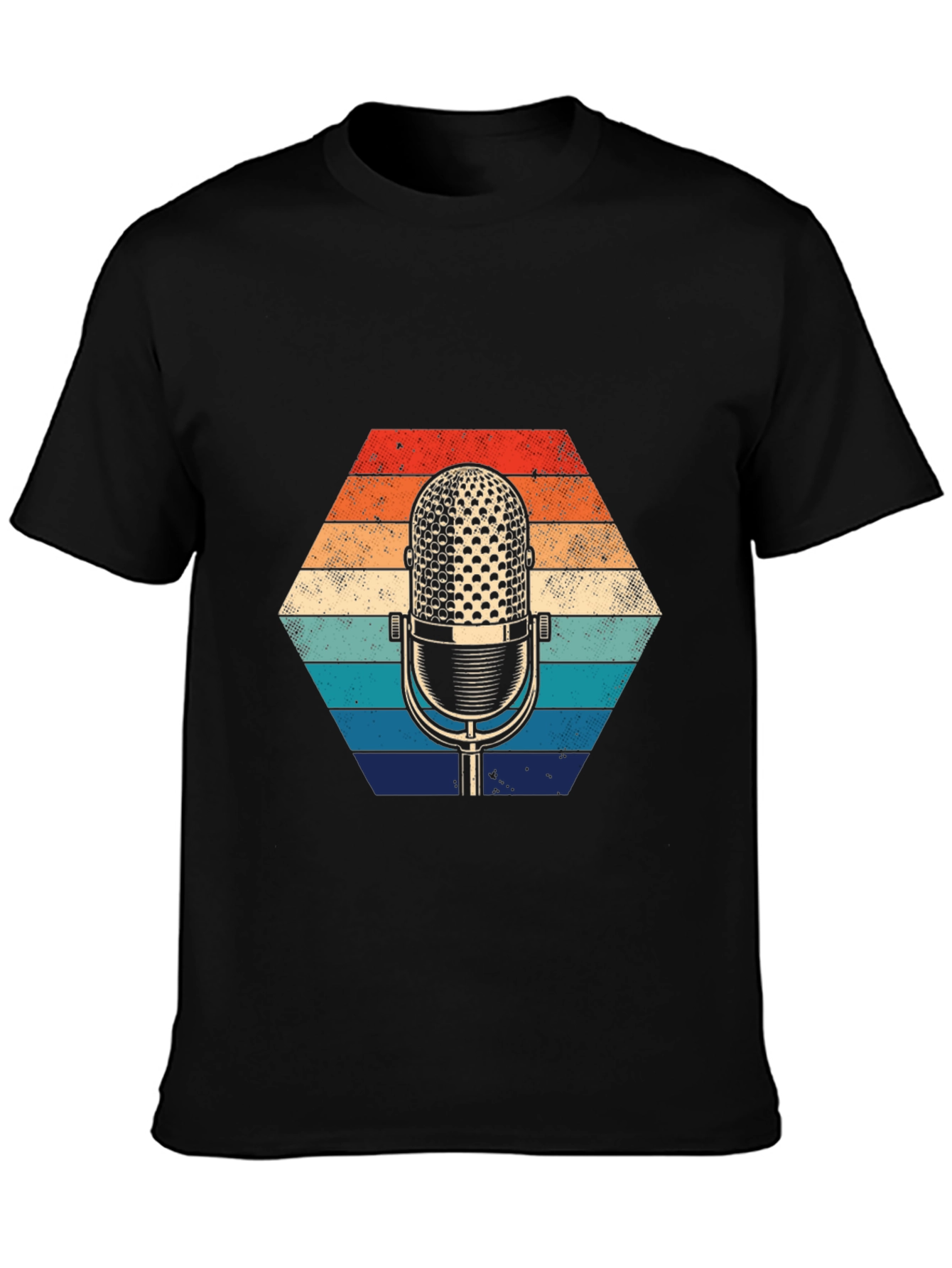 Retro Microphone Graphic Tee
