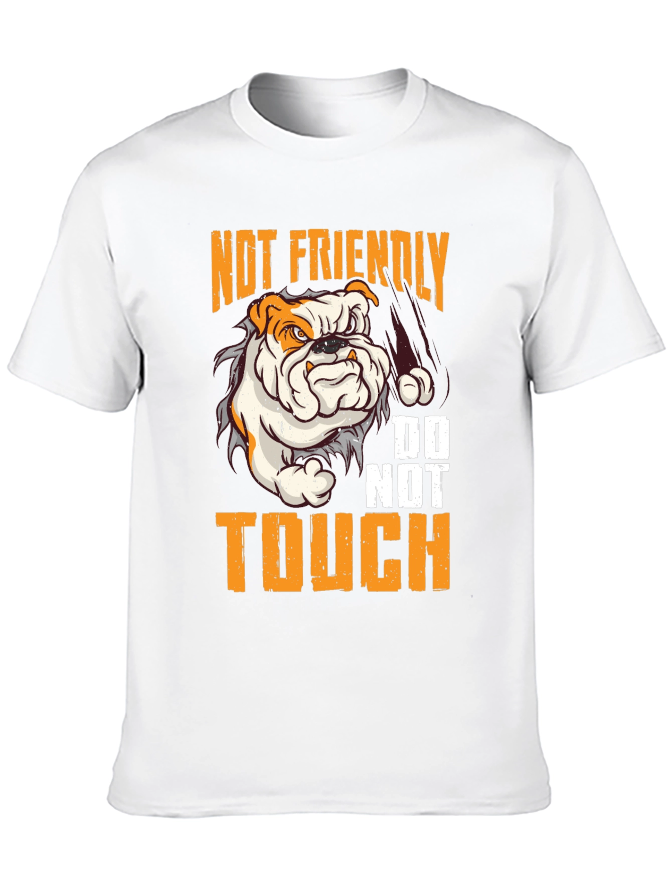 Not Friendly Bulldog Graphic Tee