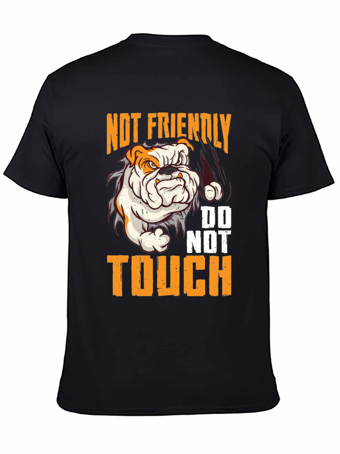 Not Friendly Bulldog Graphic Tee