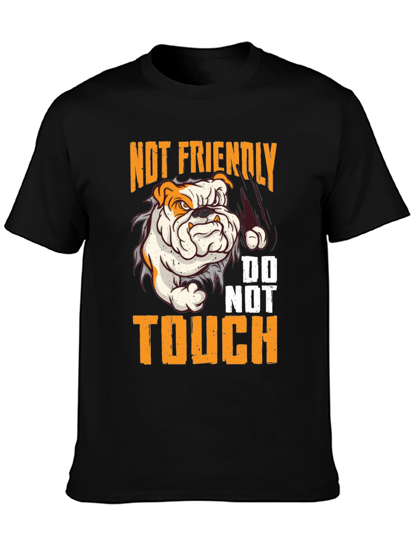 Not Friendly Bulldog Graphic Tee