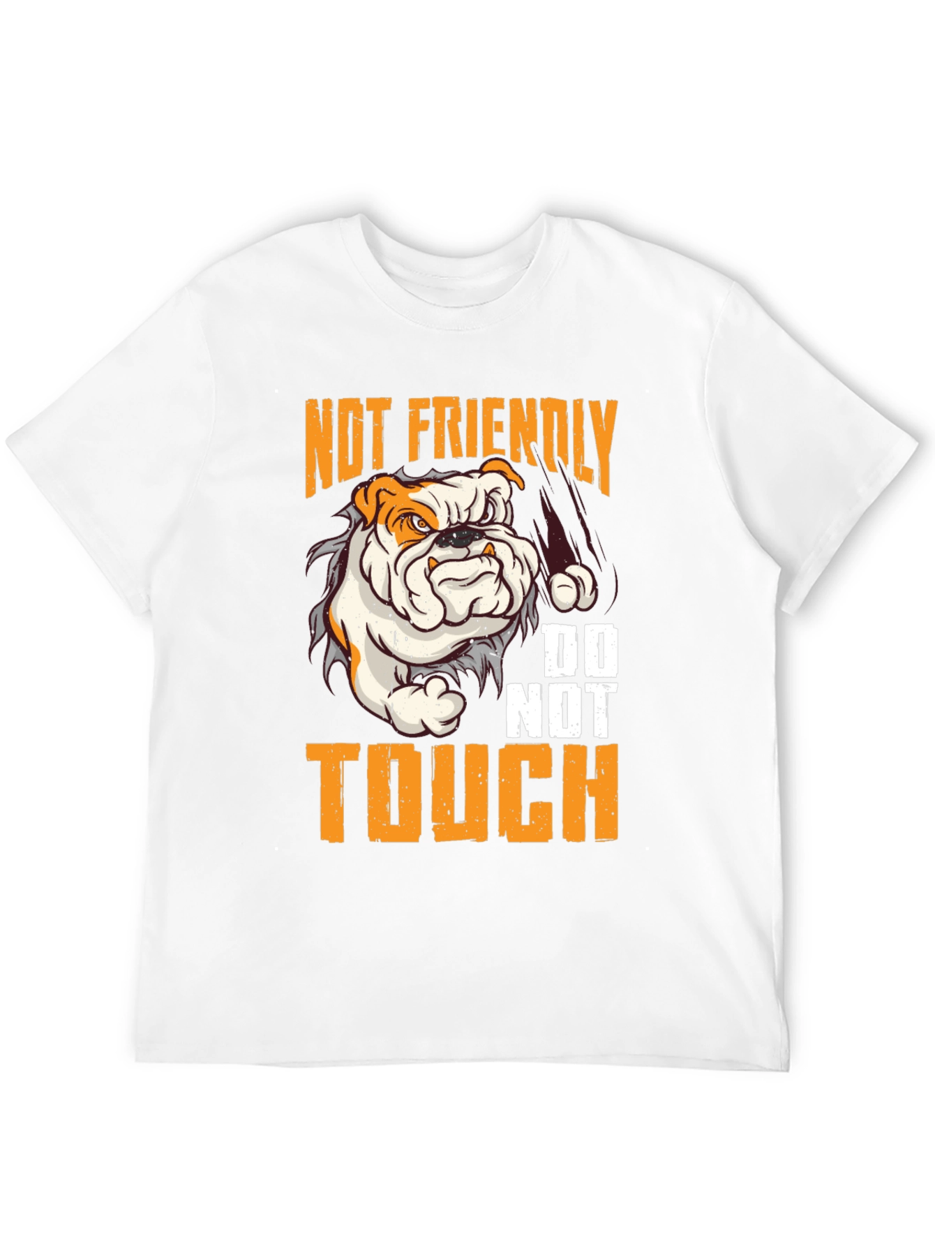 Not Friendly Bulldog Graphic Tee