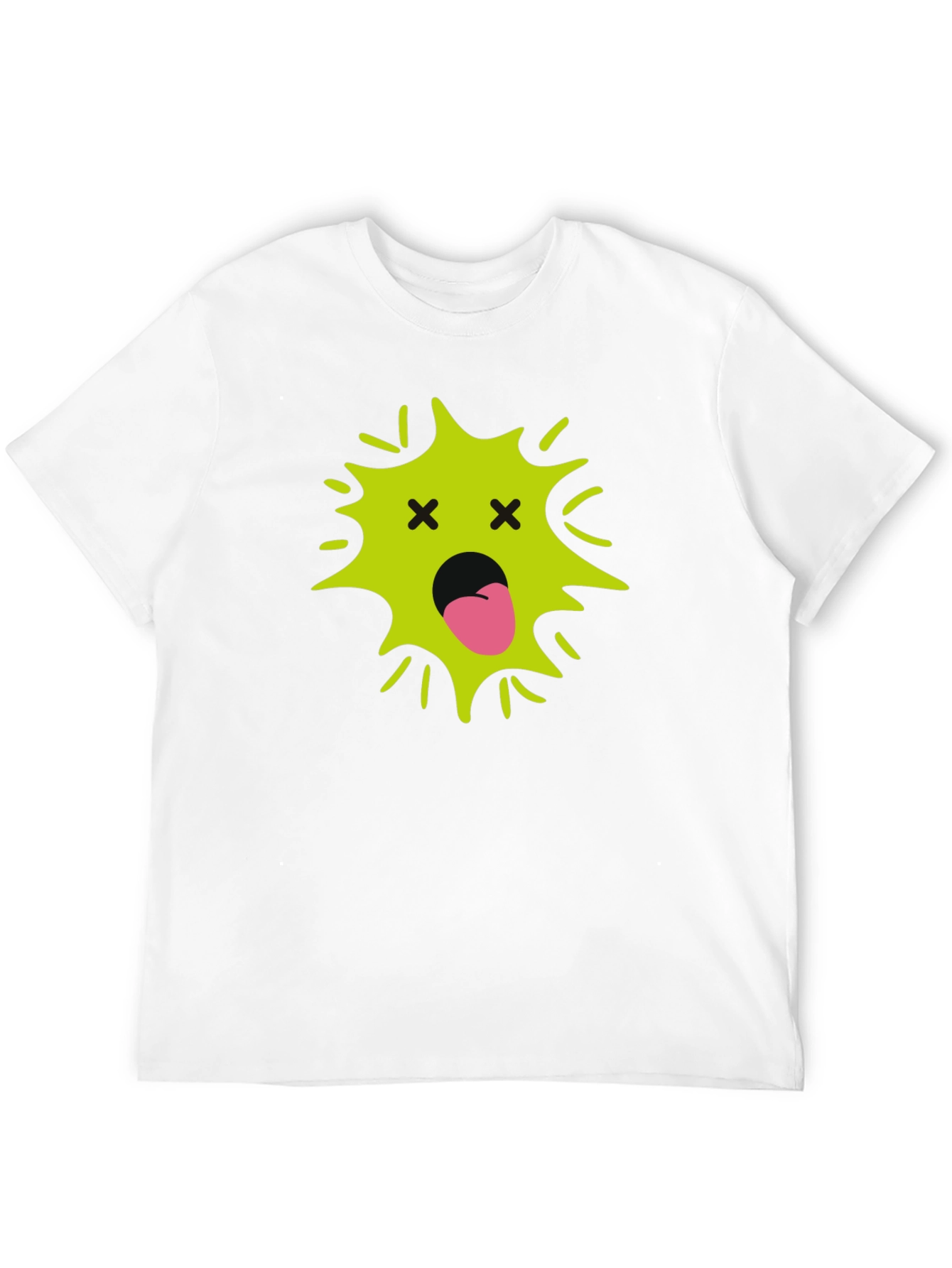 Funny Black T-Shirt with Green Face
