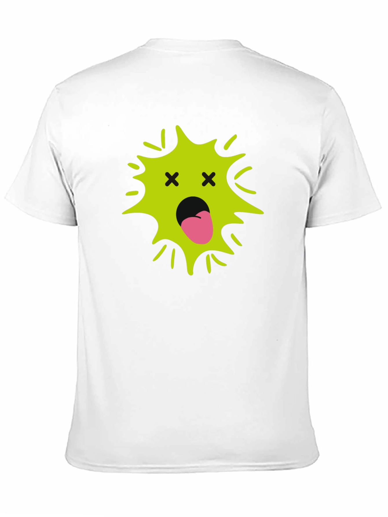 Funny Black T-Shirt with Green Face