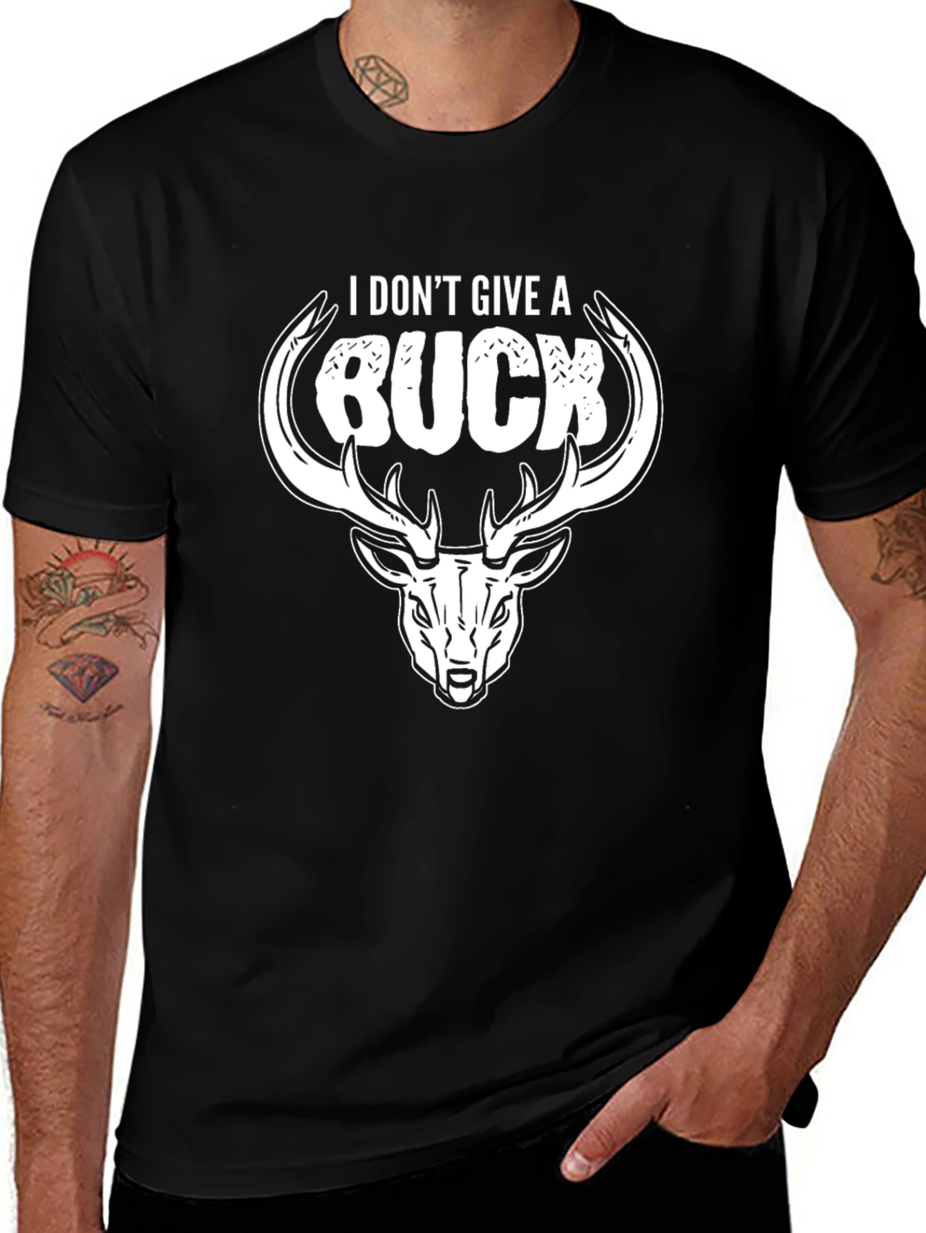 I Dont Give A Buck Deer Graphic Tee