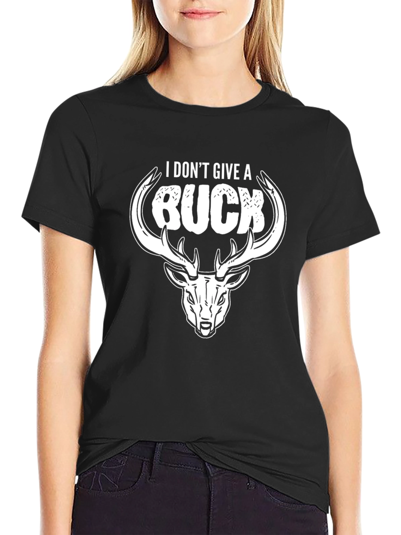 I Dont Give A Buck Deer Graphic Tee