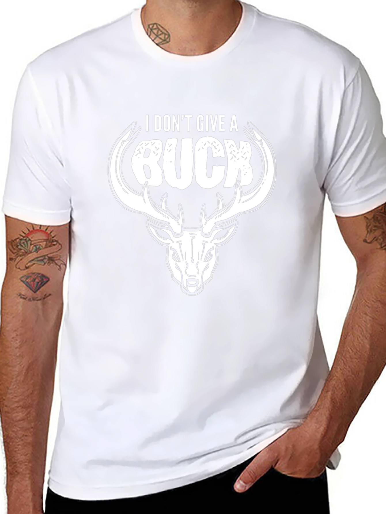 I Dont Give A Buck Deer Graphic Tee