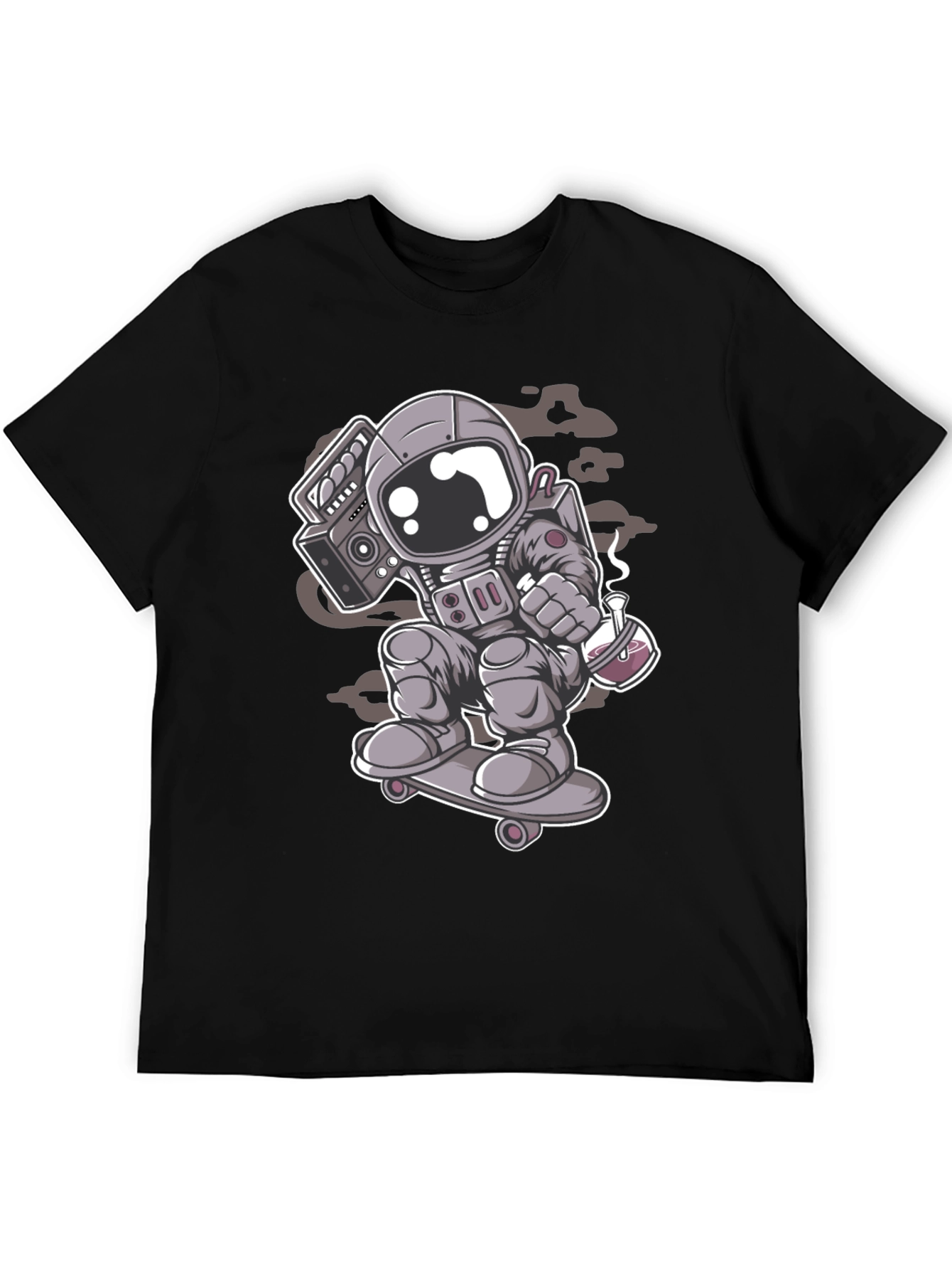 Astronaut Skateboard T-Shirt - Cool Graphic Tee