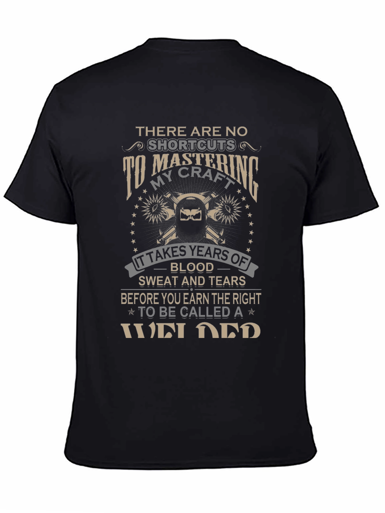 Mastering Welding Craft Black T-Shirt