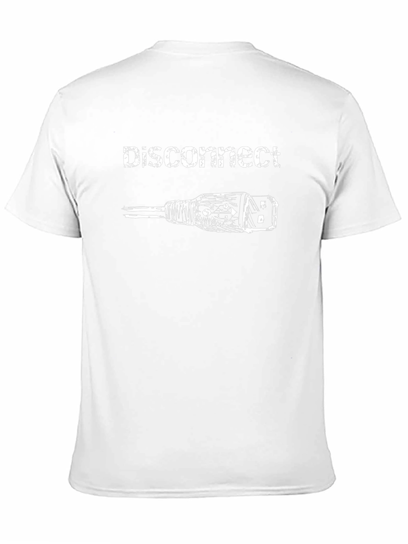 Disconnect USB Graphic Tee - Black Cotton T-Shirt