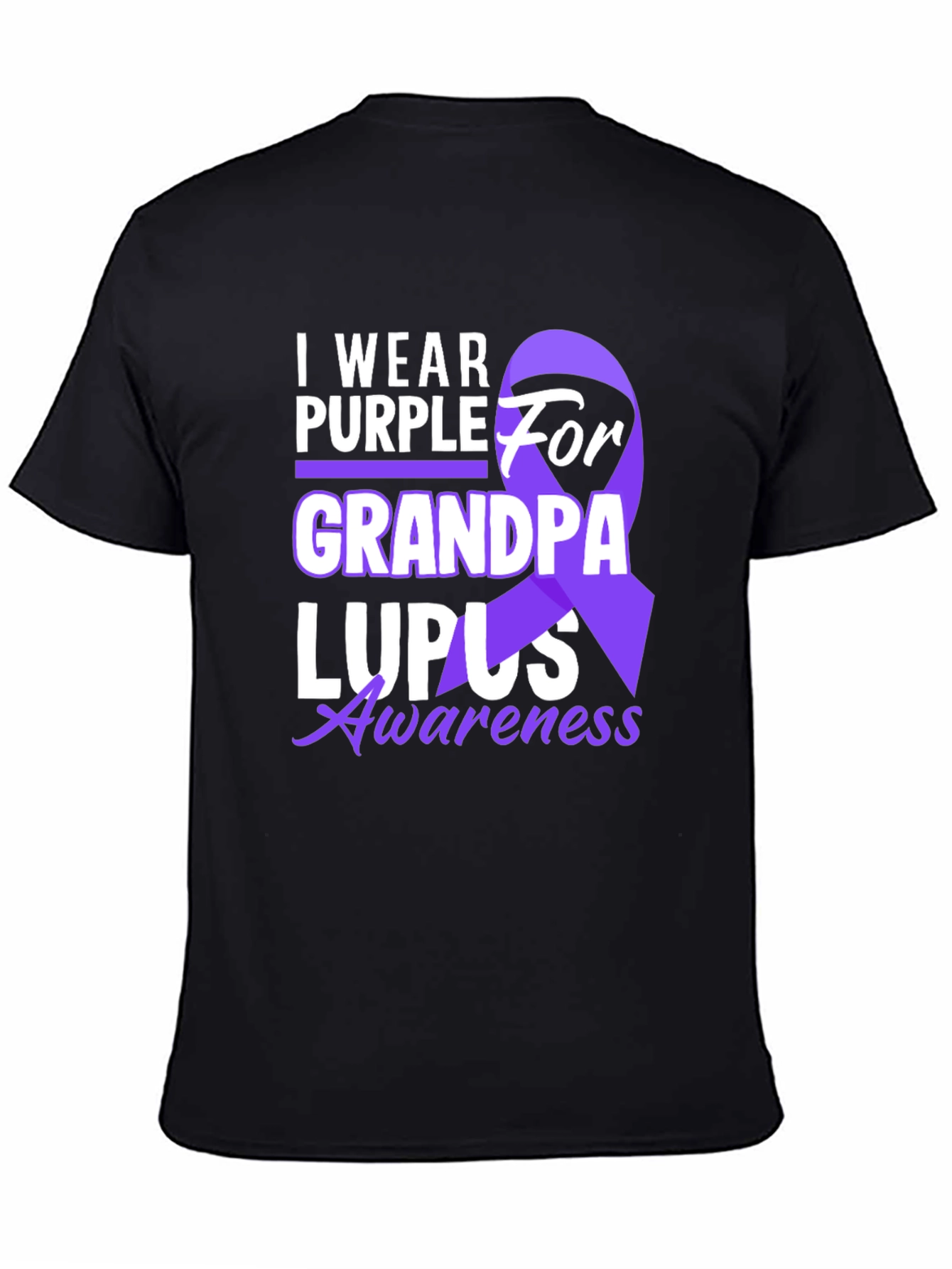 I Wear Purple for Grandpa Lupus Awareness T-Shirt
