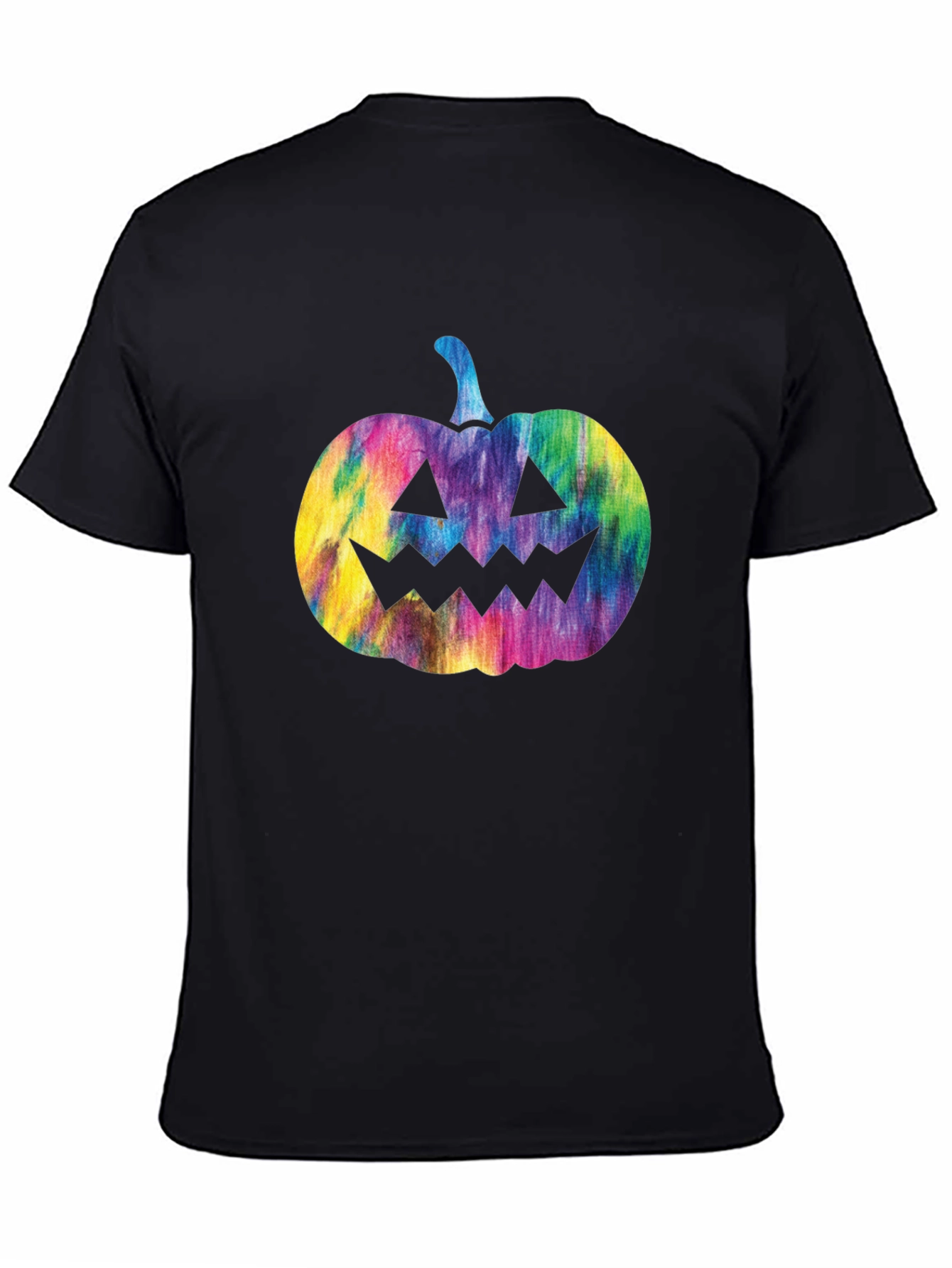 Tie Dye Pumpkin Graphic Tee - Halloween T-Shirt