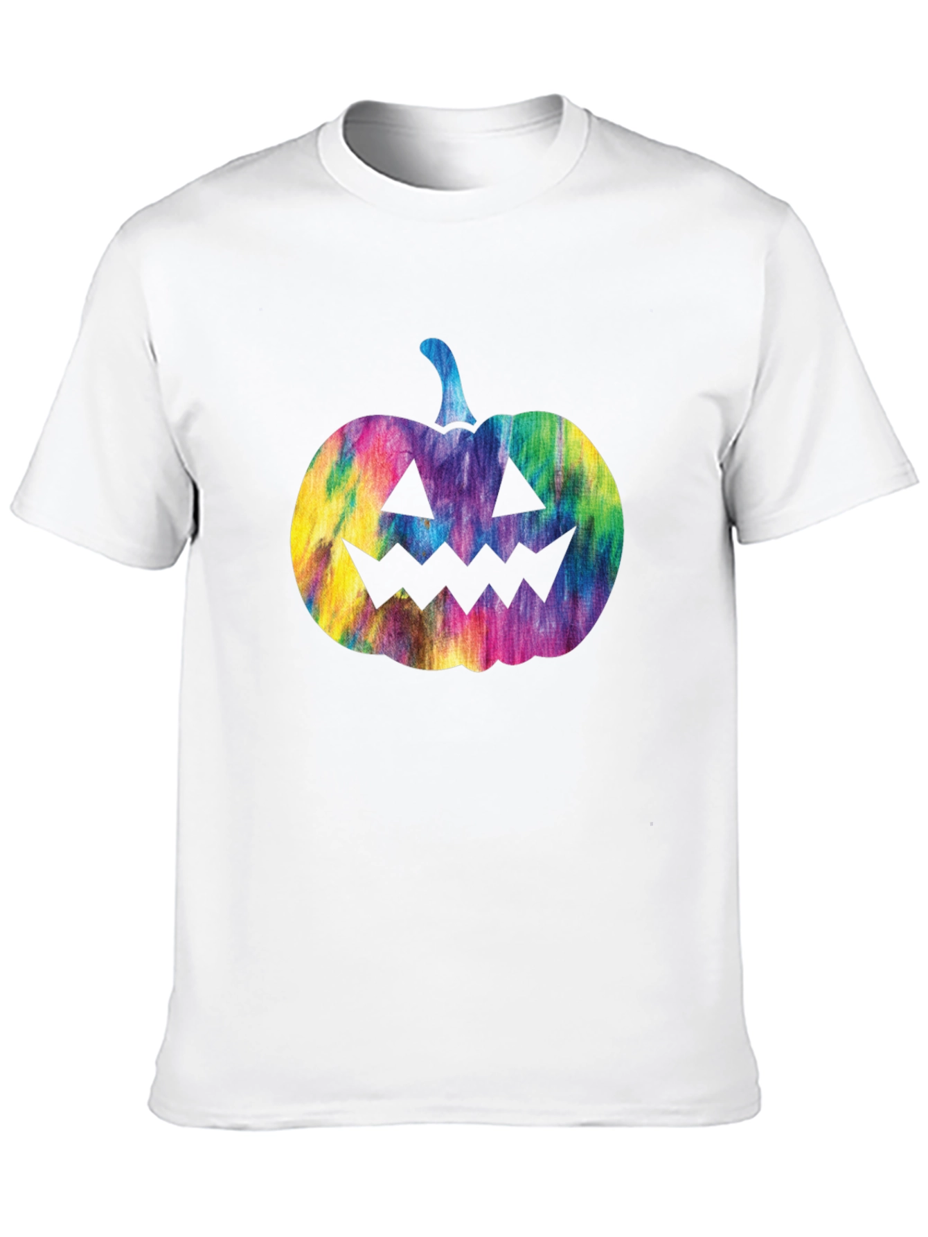 Tie Dye Pumpkin Graphic Tee - Halloween T-Shirt