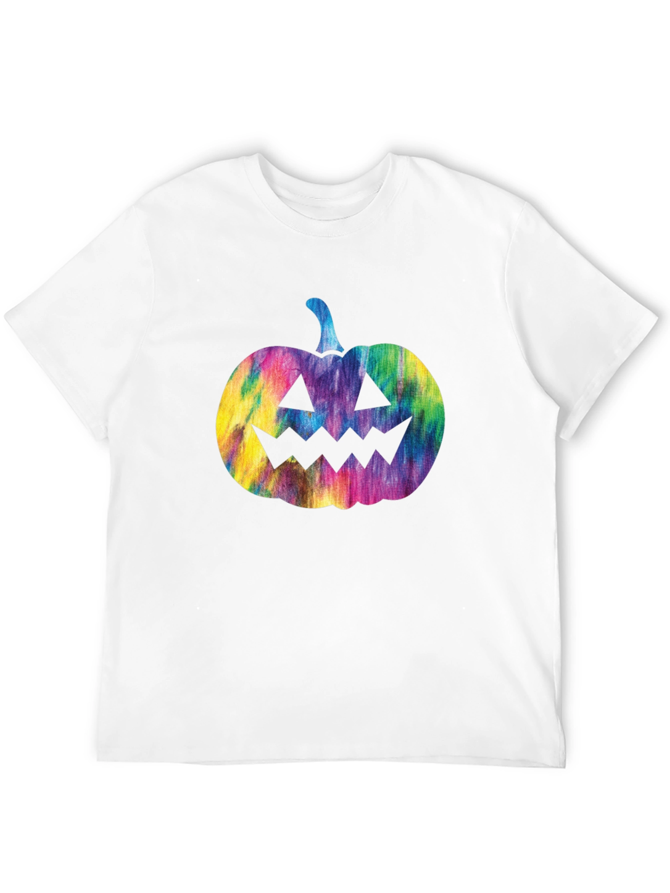 Tie Dye Pumpkin Graphic Tee - Halloween T-Shirt